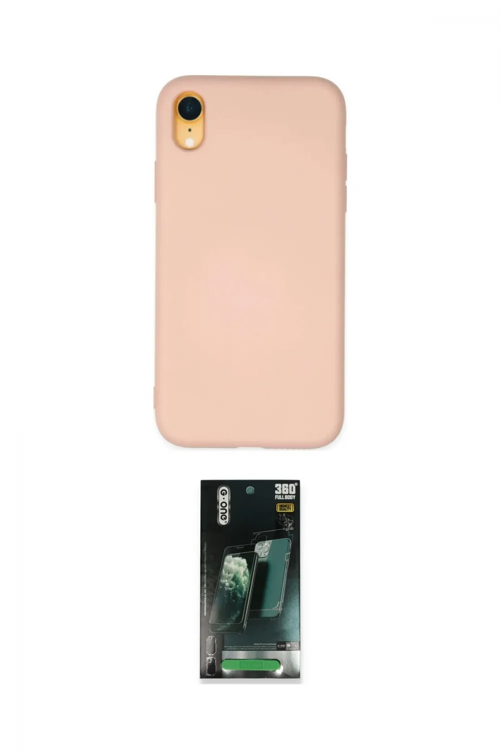 ieg™ iPhone XR Kılıf Ahenk Serisi - Şeffaf 360 Full Body Arka Koruyucu