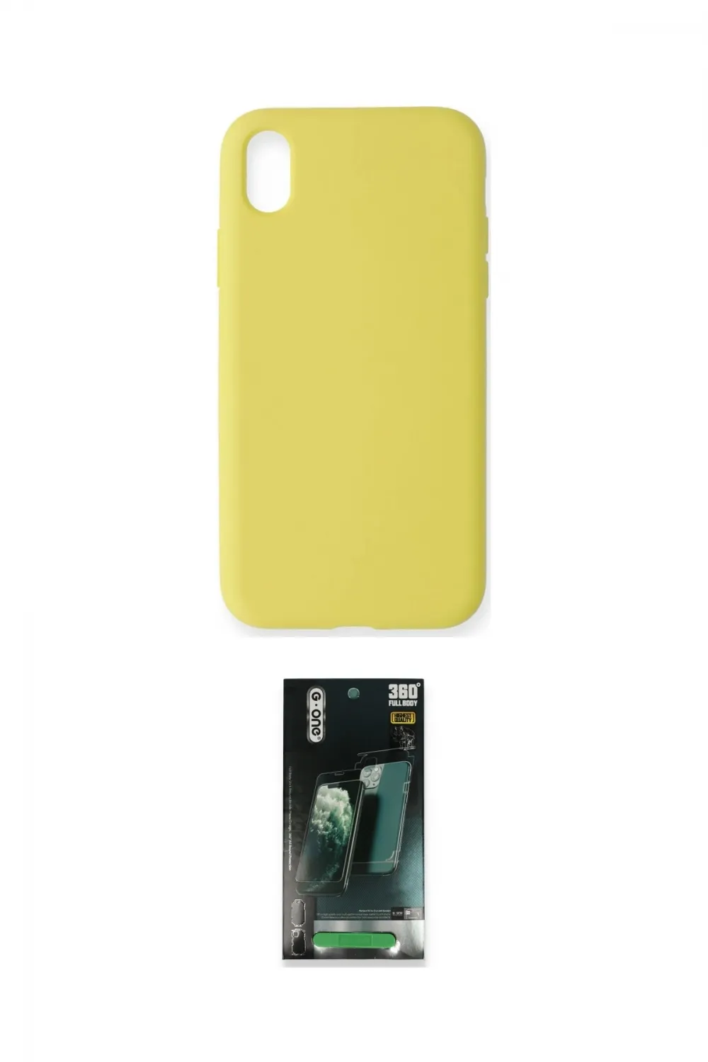 ieg™ iPhone XR Kılıf Ahenk Serisi - Şeffaf 360 Full Body Arka Koruyucu