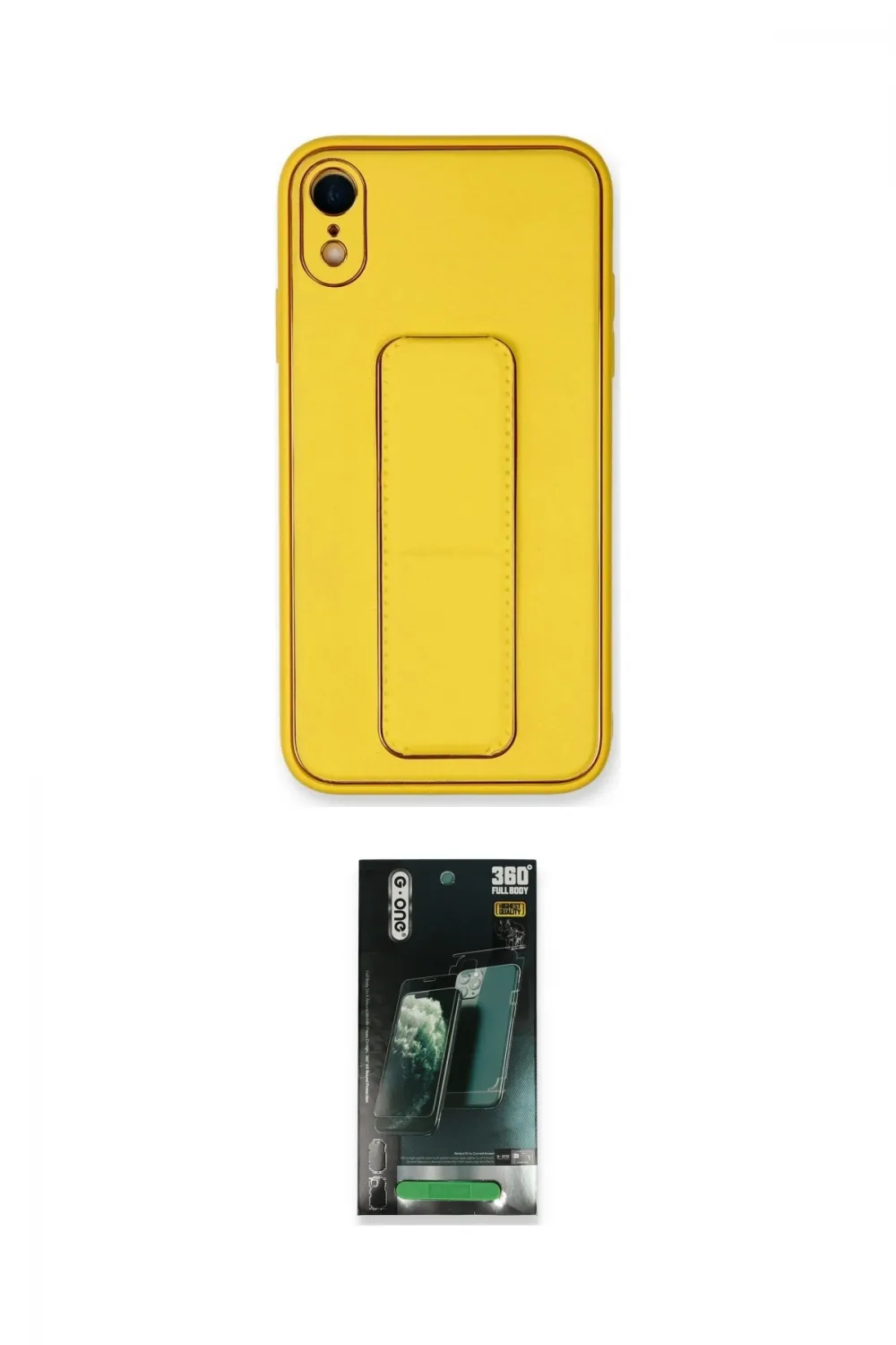 ieg™ iPhone XR Kılıf Akış Doku - Şeffaf 360 Full Body Arka Koruyucu