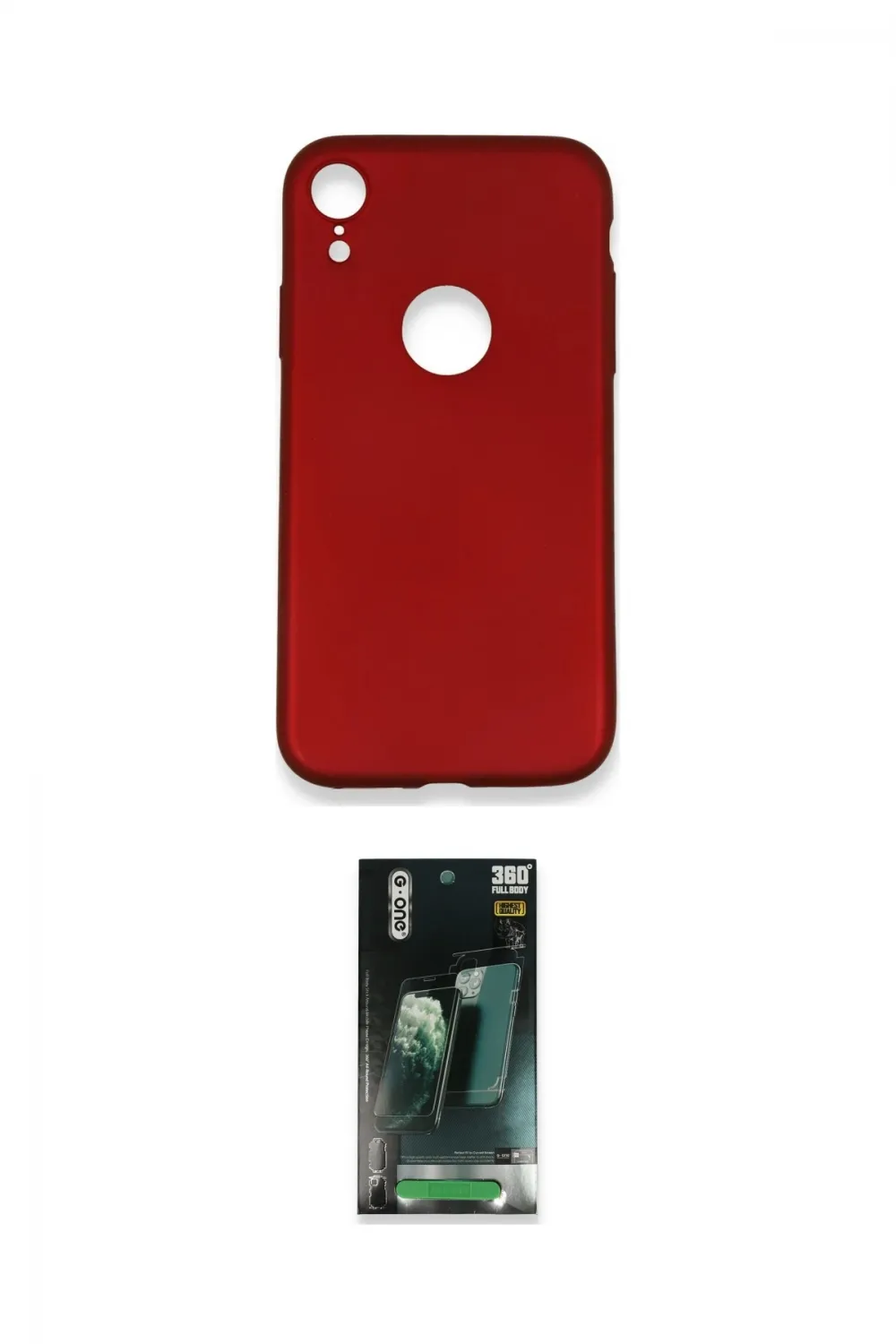 ieg™ iPhone XR Kılıf Kozmos Yansıma Özel Seri - Şeffaf 360 Full Body Arka Koruyucu