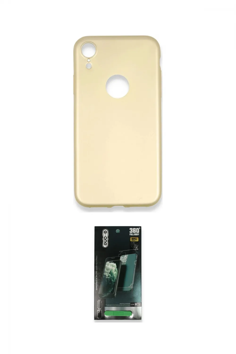 ieg™ iPhone XR Kılıf Kozmos Yansıma Özel Seri - Şeffaf 360 Full Body Arka Koruyucu