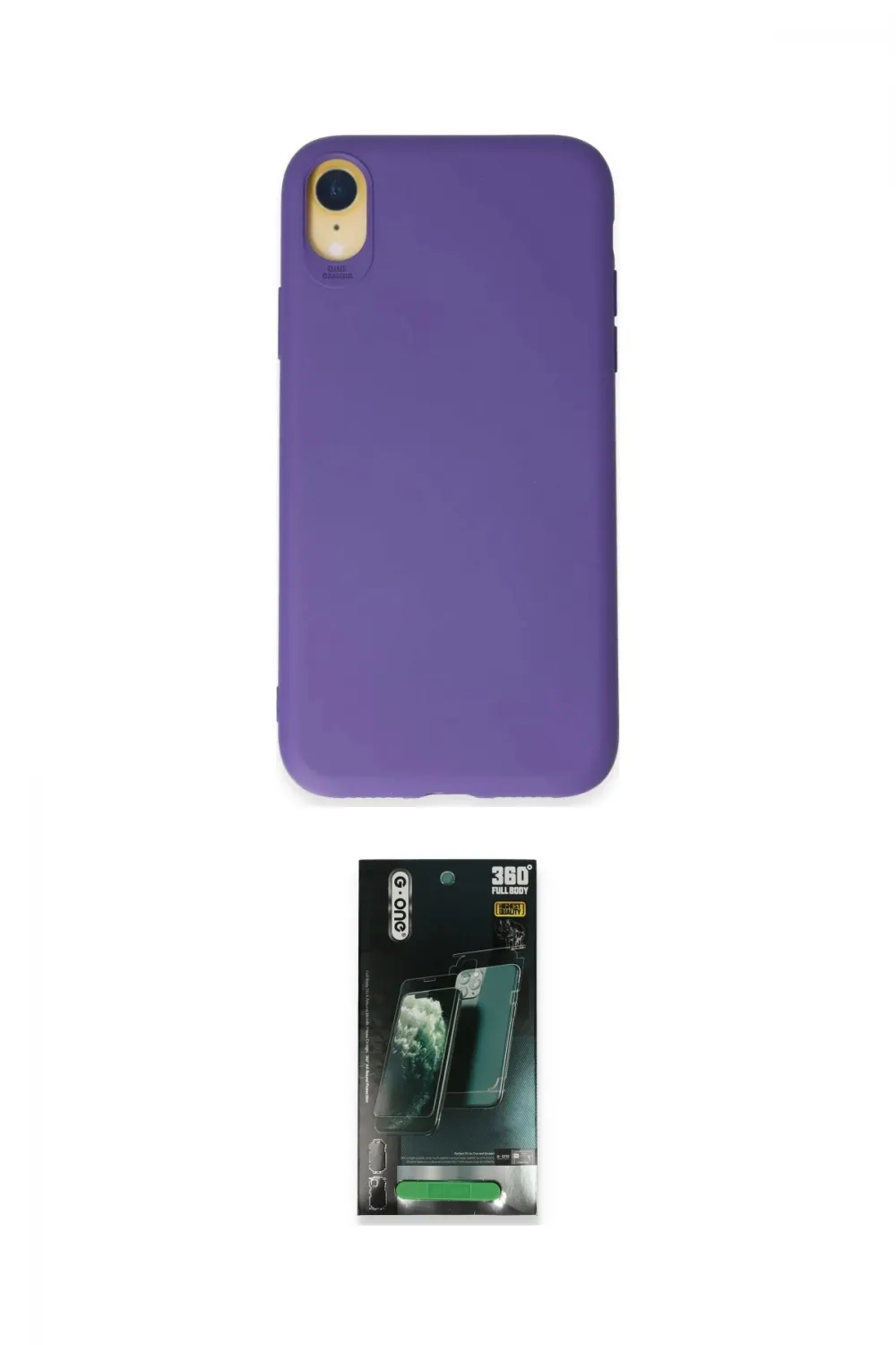 ieg™ iPhone XR Kılıf Kozmos Yansıma Özel Seri - Şeffaf 360 Full Body Arka Koruyucu