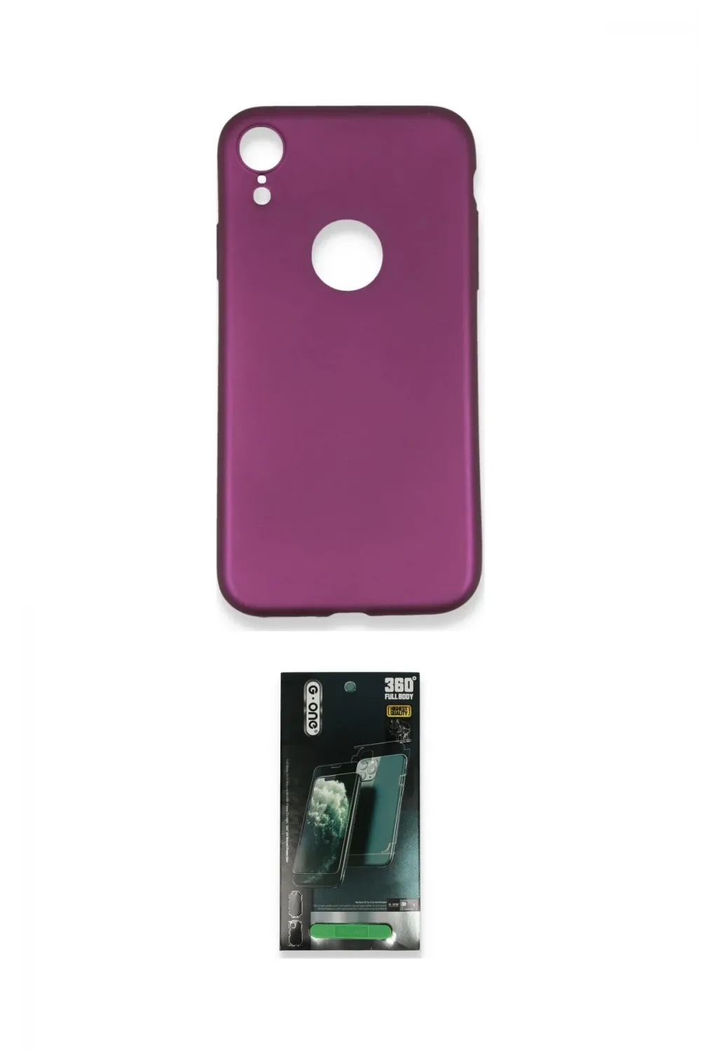 ieg™ iPhone XR Kılıf Kozmos Yansıma Özel Seri - Şeffaf 360 Full Body Arka Koruyucu