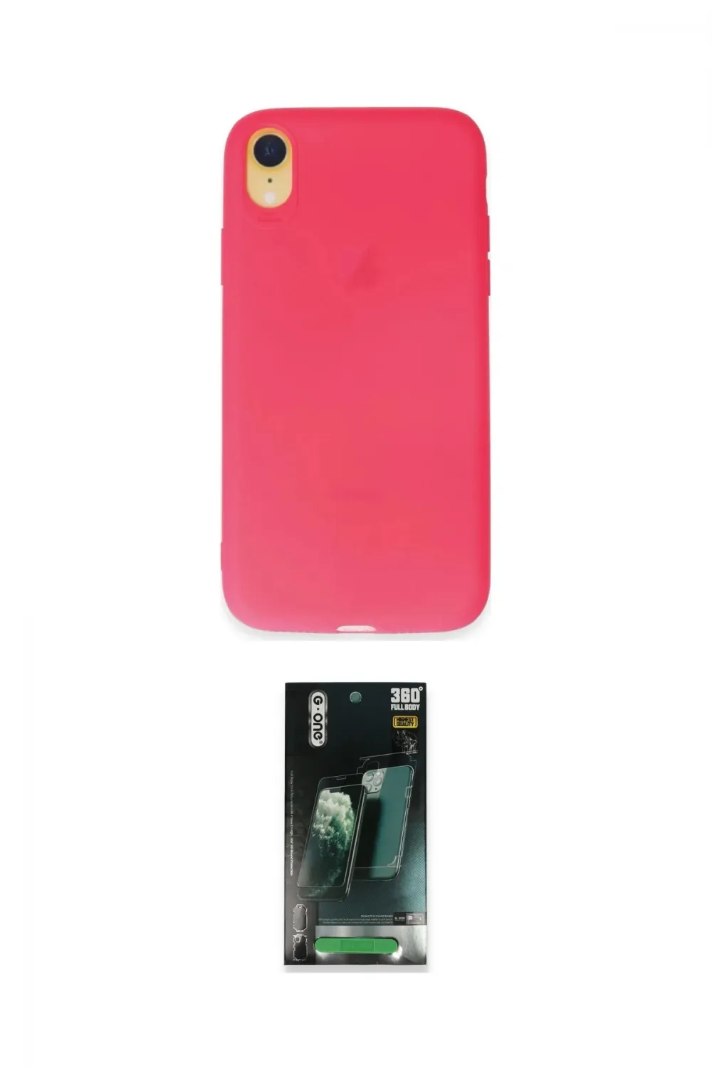 ieg™ iPhone XR Kılıf Kozmos Yansıma Özel Seri - Şeffaf 360 Full Body Arka Koruyucu
