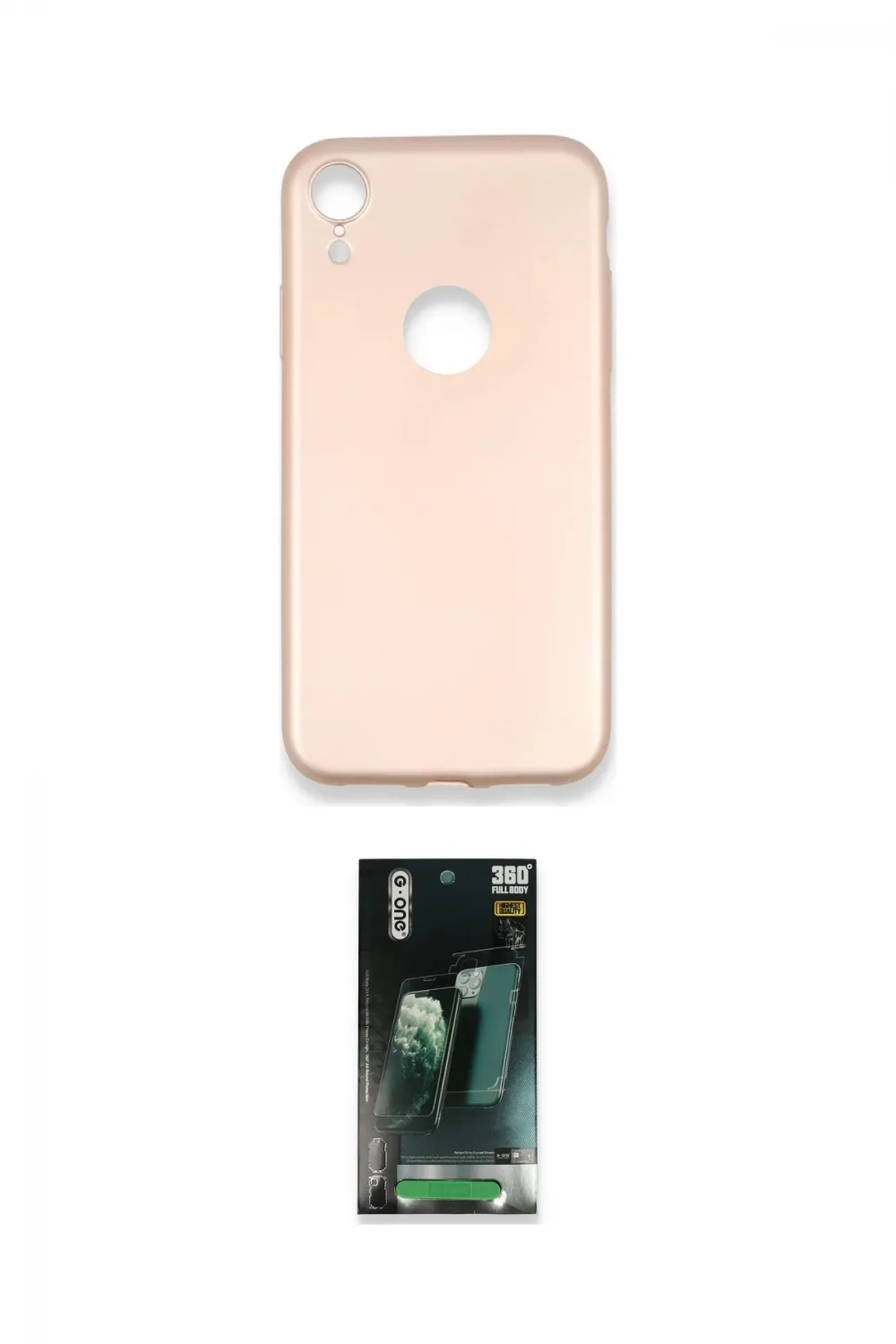 ieg™ iPhone XR Kılıf Kozmos Yansıma Özel Seri - Şeffaf 360 Full Body Arka Koruyucu