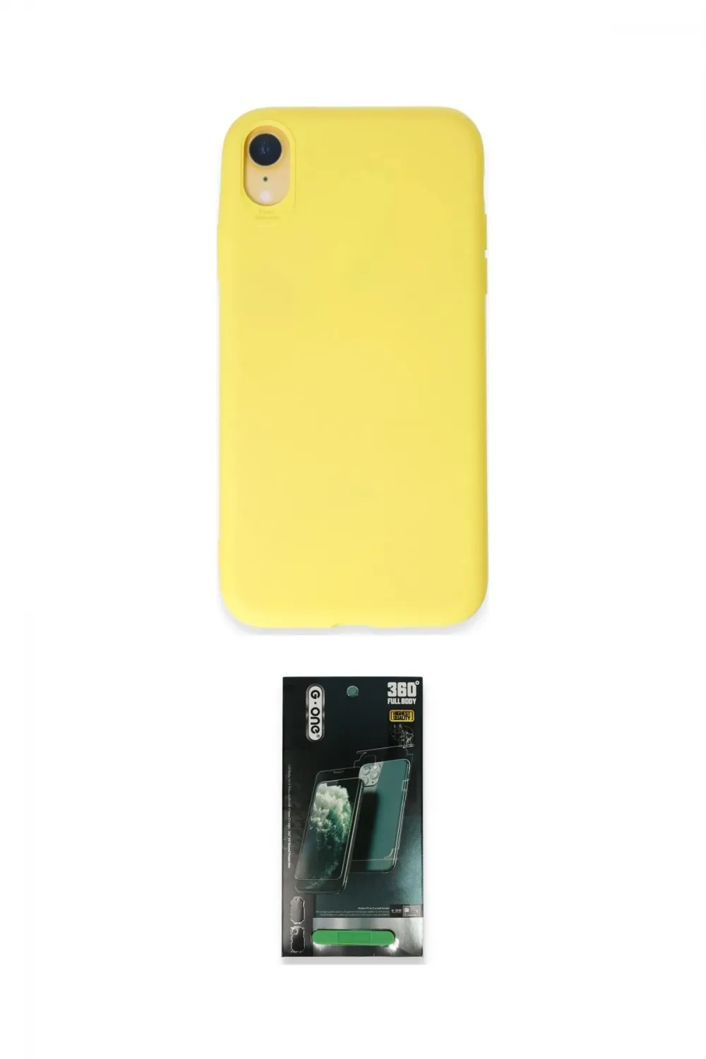 ieg™ iPhone XR Kılıf Kozmos Yansıma Özel Seri - Şeffaf 360 Full Body Arka Koruyucu