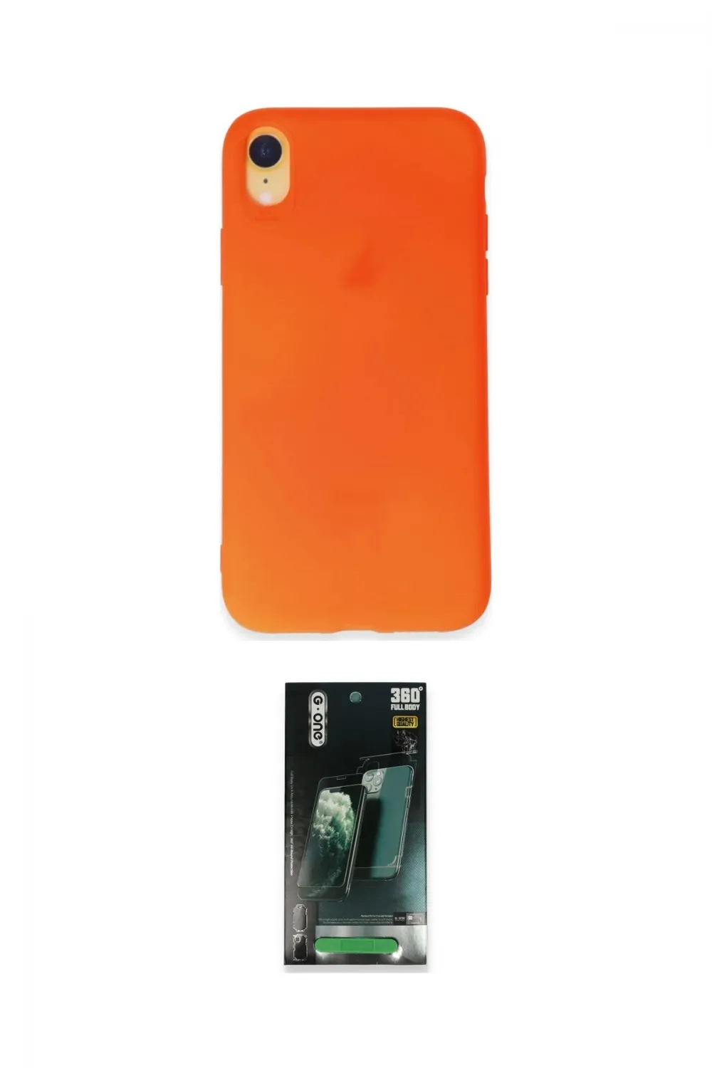 ieg™ iPhone XR Kılıf Kozmos Yansıma Özel Seri - Şeffaf 360 Full Body Arka Koruyucu