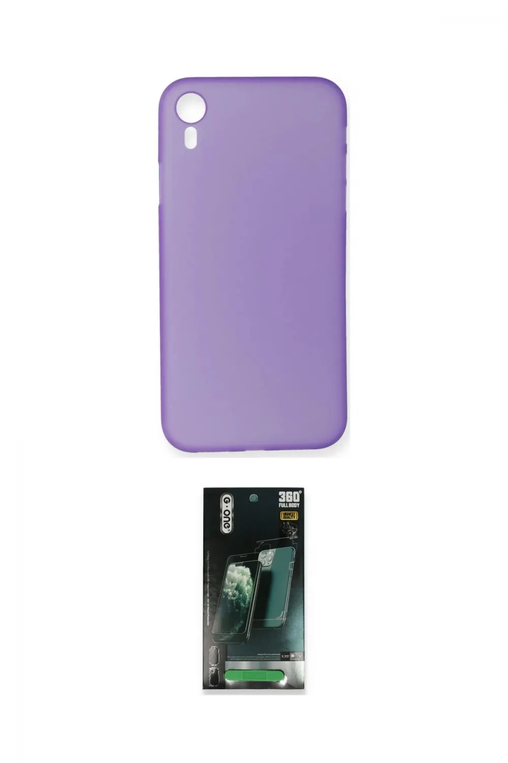 ieg™ iPhone XR Kılıf Yadigar Yansıma Serisi - Şeffaf 360 Full Body Arka Koruyucu