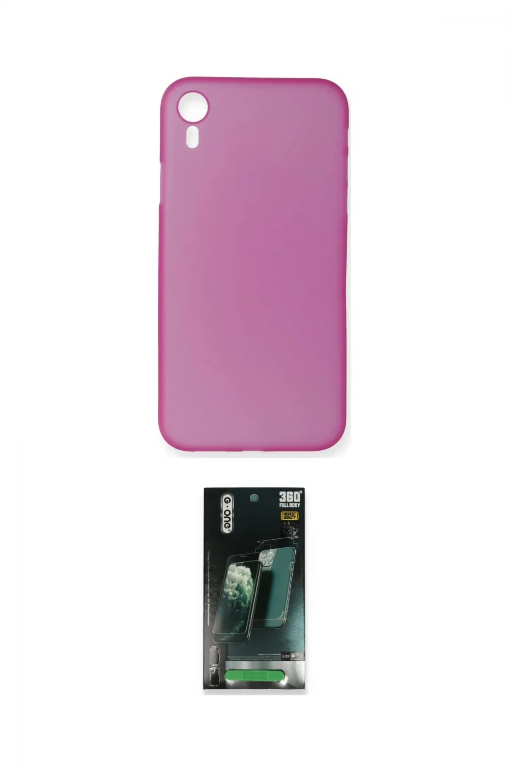 ieg™ iPhone XR Kılıf Yadigar Yansıma Serisi - Şeffaf 360 Full Body Arka Koruyucu