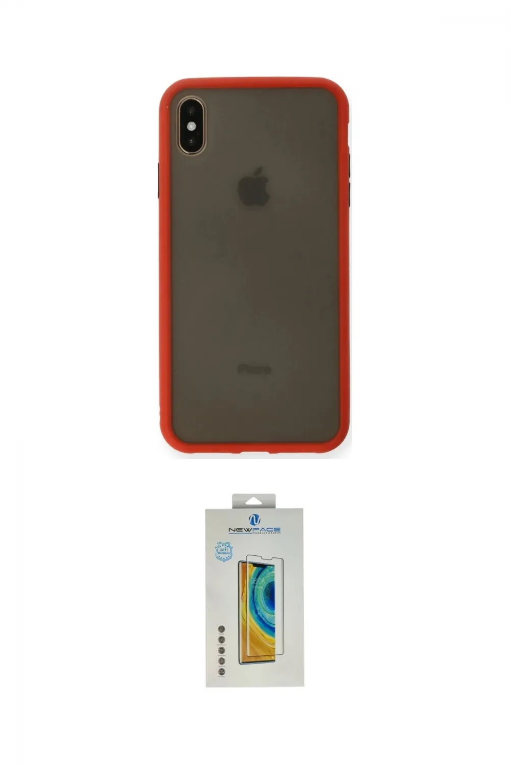 ieg™ iPhone XS Max Kılıf Ahenk Çizgi Serisi - Siyah Polymer Nano Ekran Koruyucu