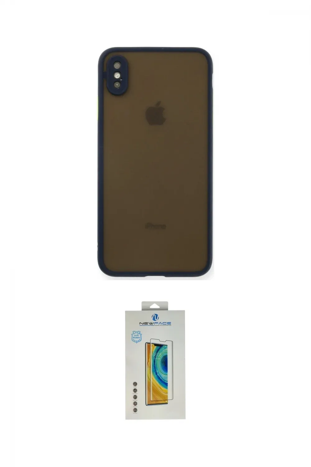 ieg™ iPhone XS Max Kılıf Ahenk Çizgi Serisi - Siyah Polymer Nano Ekran Koruyucu