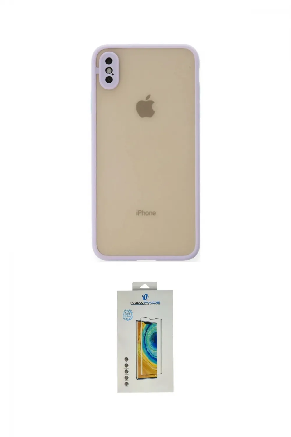 ieg™ iPhone XS Max Kılıf Ahenk Çizgi Serisi - Siyah Polymer Nano Ekran Koruyucu