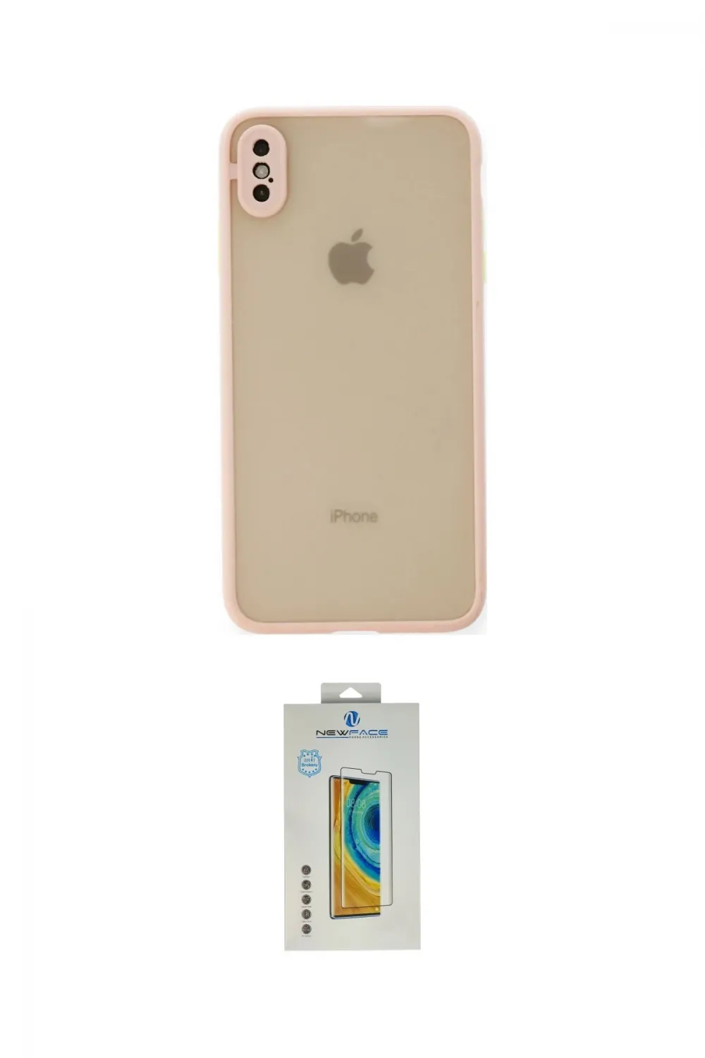 ieg™ iPhone XS Max Kılıf Ahenk Çizgi Serisi - Siyah Polymer Nano Ekran Koruyucu