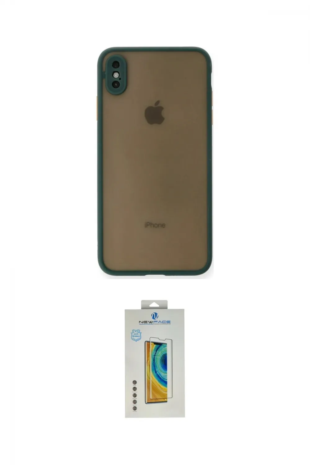 ieg™ iPhone XS Max Kılıf Ahenk Çizgi Serisi - Siyah Polymer Nano Ekran Koruyucu