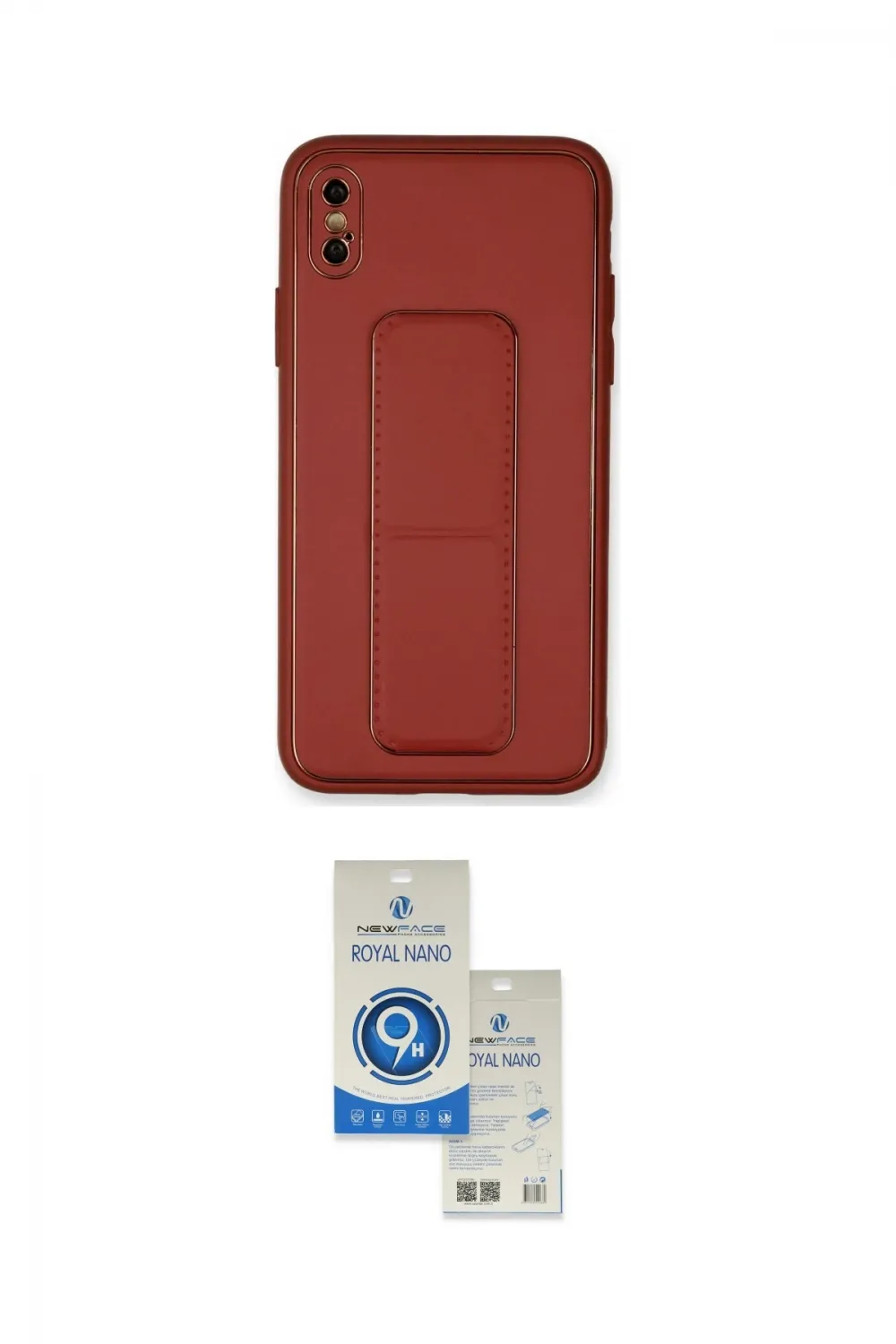 ieg™ iPhone XS Max Kılıf Akış Doku - Şeffaf Royal Nano Ekran Koruyucu