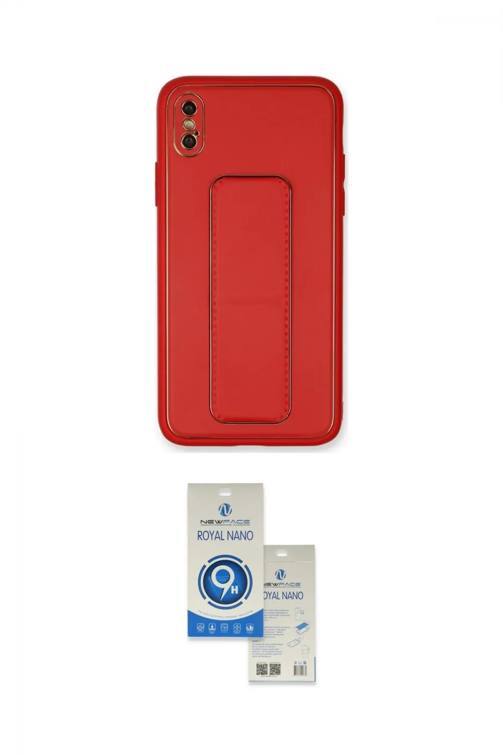 ieg™ iPhone XS Max Kılıf Akış Doku - Şeffaf Royal Nano Ekran Koruyucu