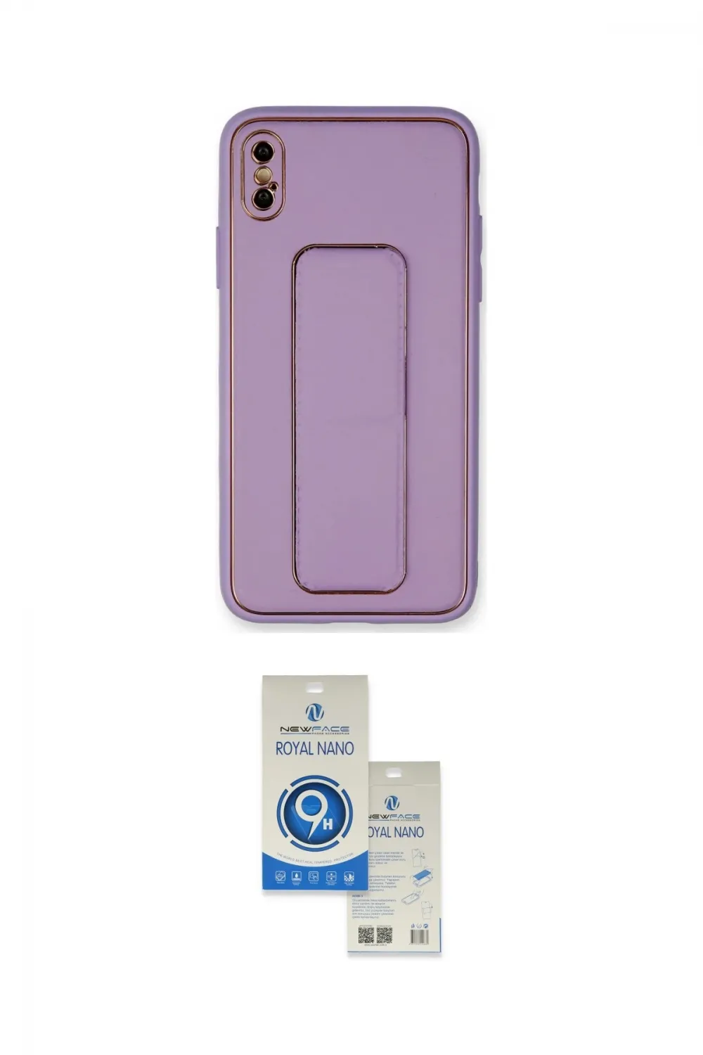 ieg™ iPhone XS Max Kılıf Akış Doku - Şeffaf Royal Nano Ekran Koruyucu
