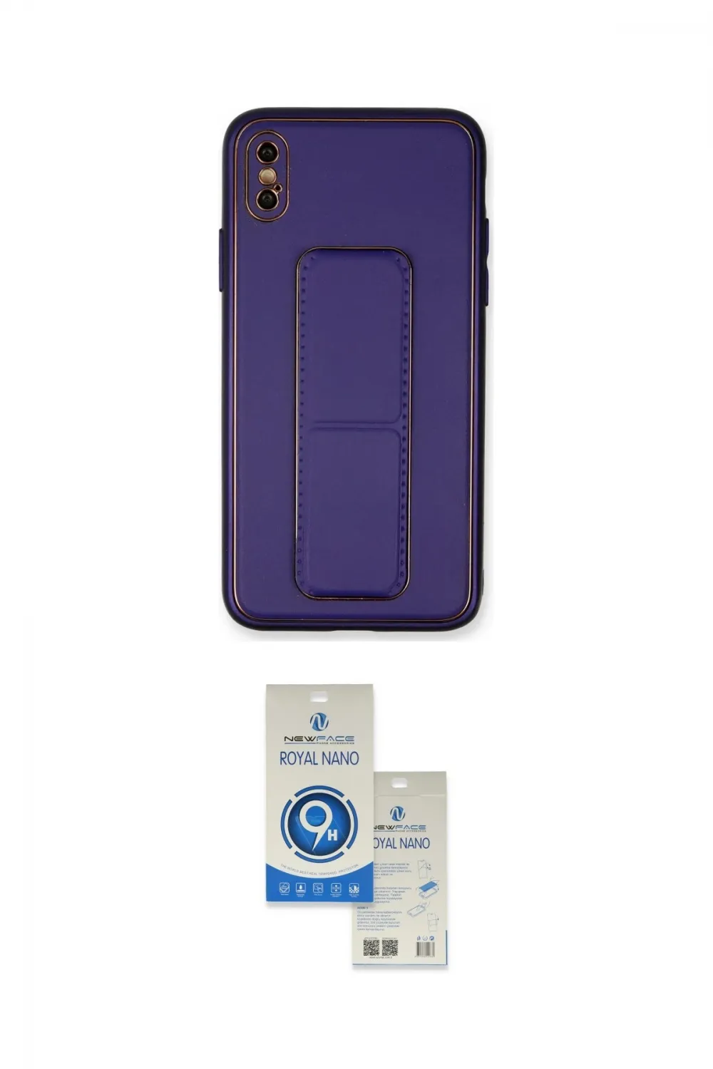 ieg™ iPhone XS Max Kılıf Akış Doku - Şeffaf Royal Nano Ekran Koruyucu