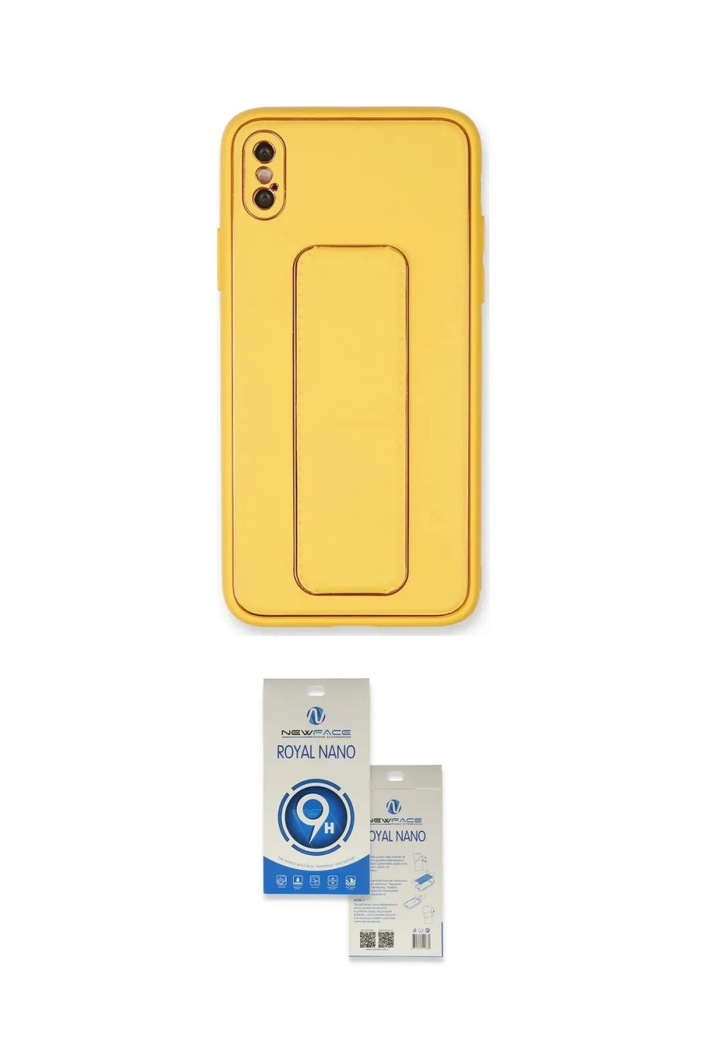 ieg™ iPhone XS Max Kılıf Akış Doku - Şeffaf Royal Nano Ekran Koruyucu