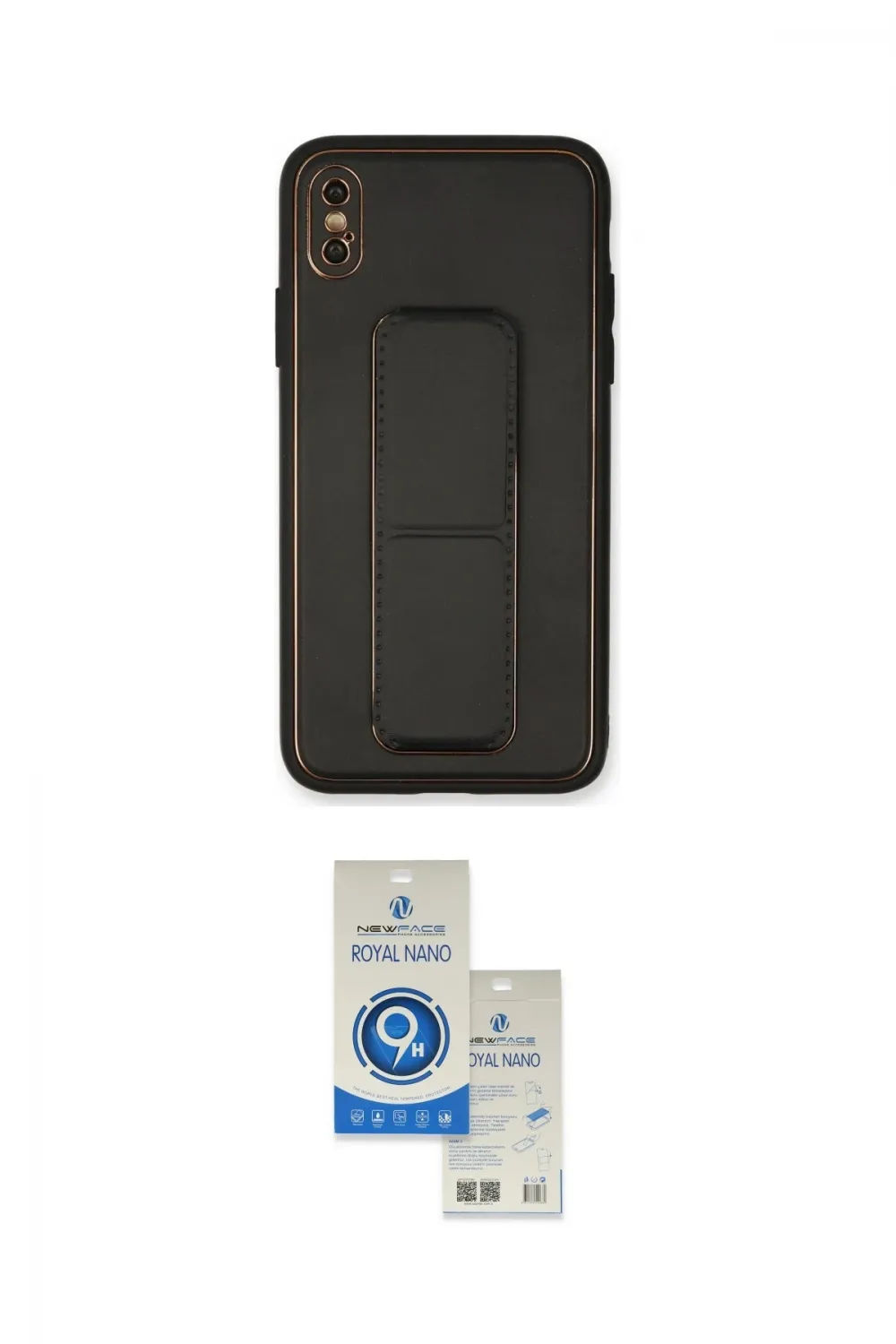 ieg™ iPhone XS Max Kılıf Akış Doku - Şeffaf Royal Nano Ekran Koruyucu