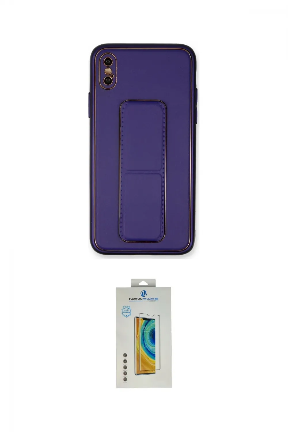 ieg™ iPhone XS Max Kılıf Akış Doku - Siyah Polymer Nano Ekran Koruyucu