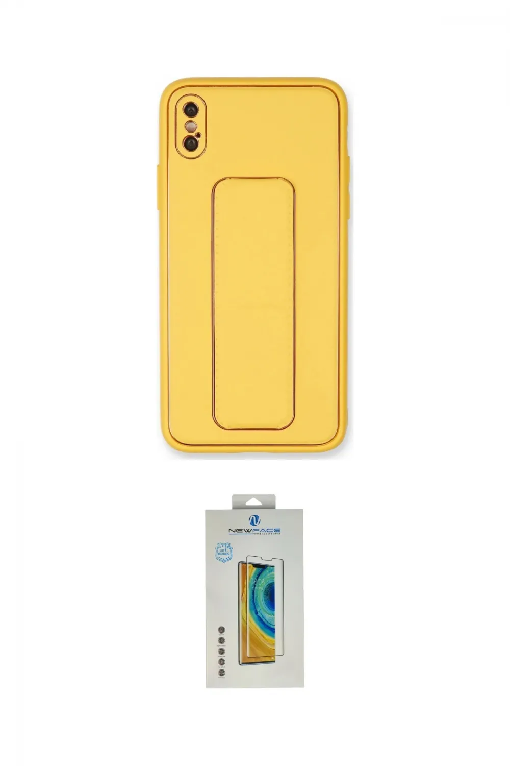 ieg™ iPhone XS Max Kılıf Akış Doku - Siyah Polymer Nano Ekran Koruyucu