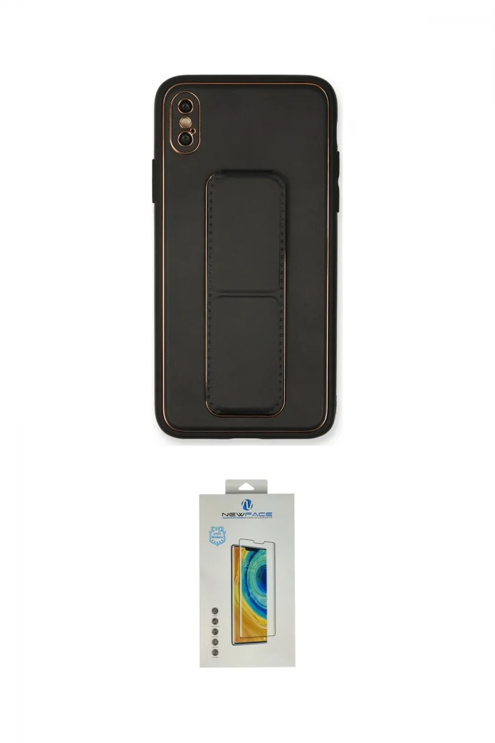 ieg™ iPhone XS Max Kılıf Akış Doku - Siyah Polymer Nano Ekran Koruyucu