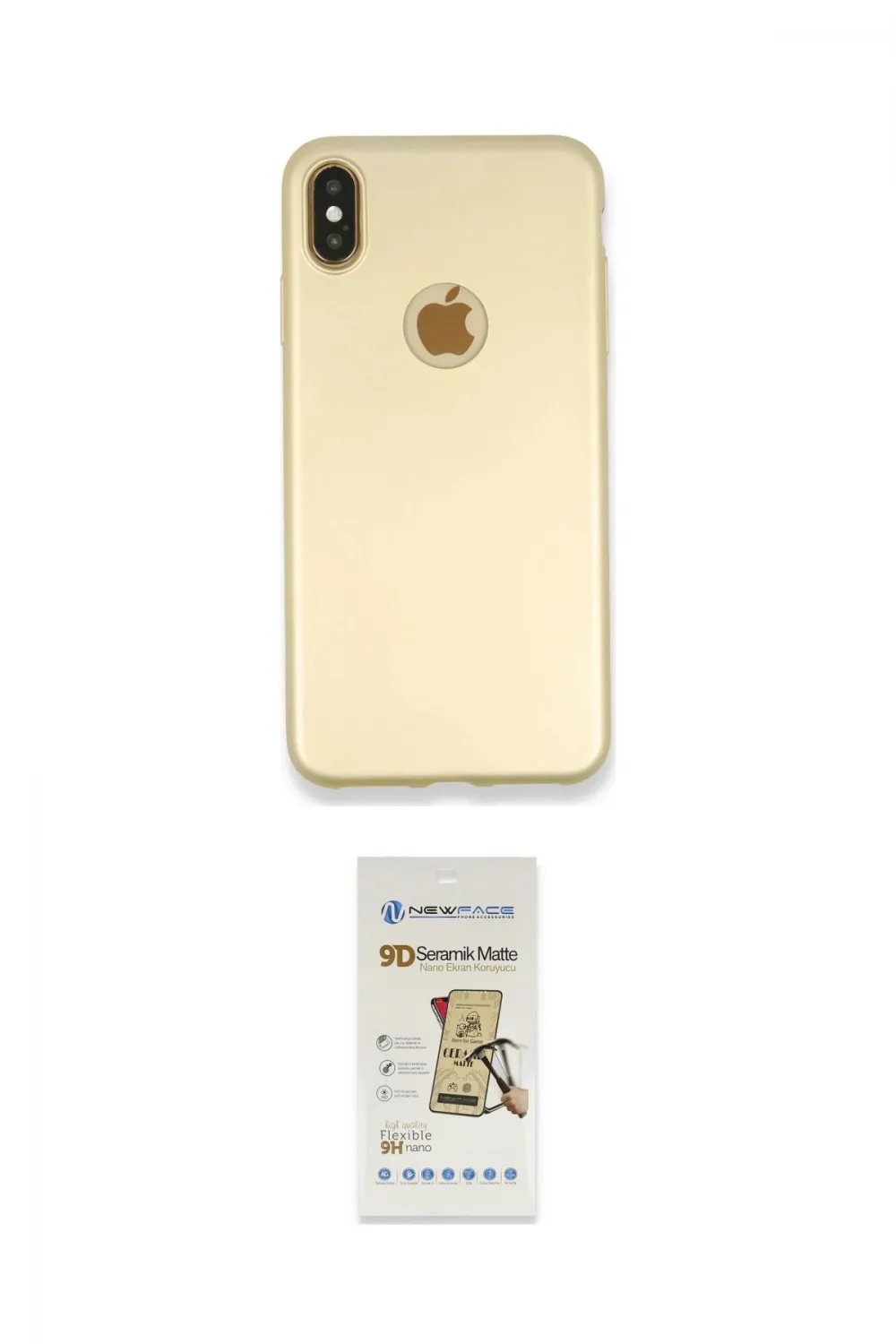ieg™ iPhone XS Max Kılıf Kozmos Yansıma Özel Seri - Siyah Mat Seramik Nano Ekran Koruyucu