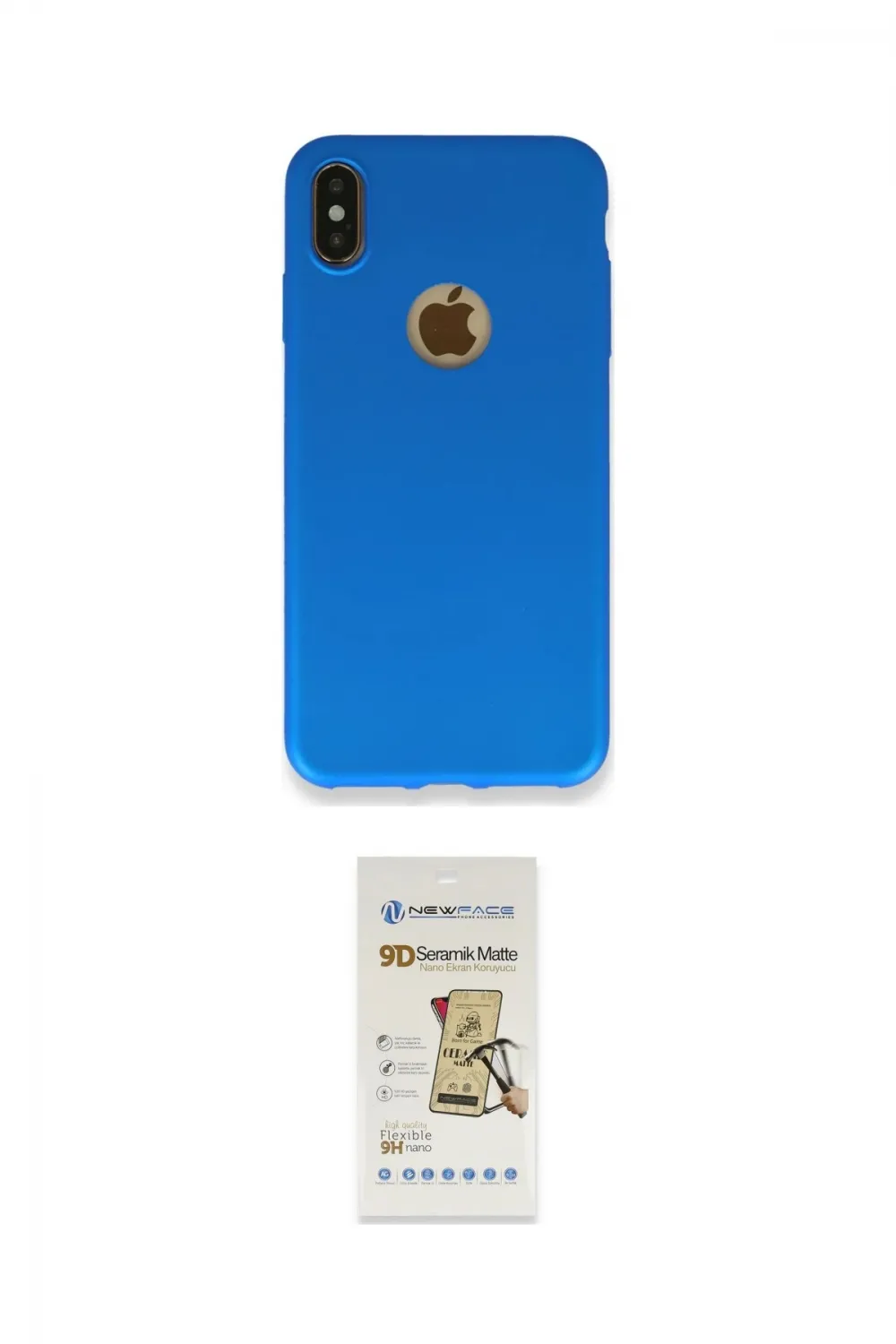 ieg™ iPhone XS Max Kılıf Kozmos Yansıma Özel Seri - Siyah Mat Seramik Nano Ekran Koruyucu