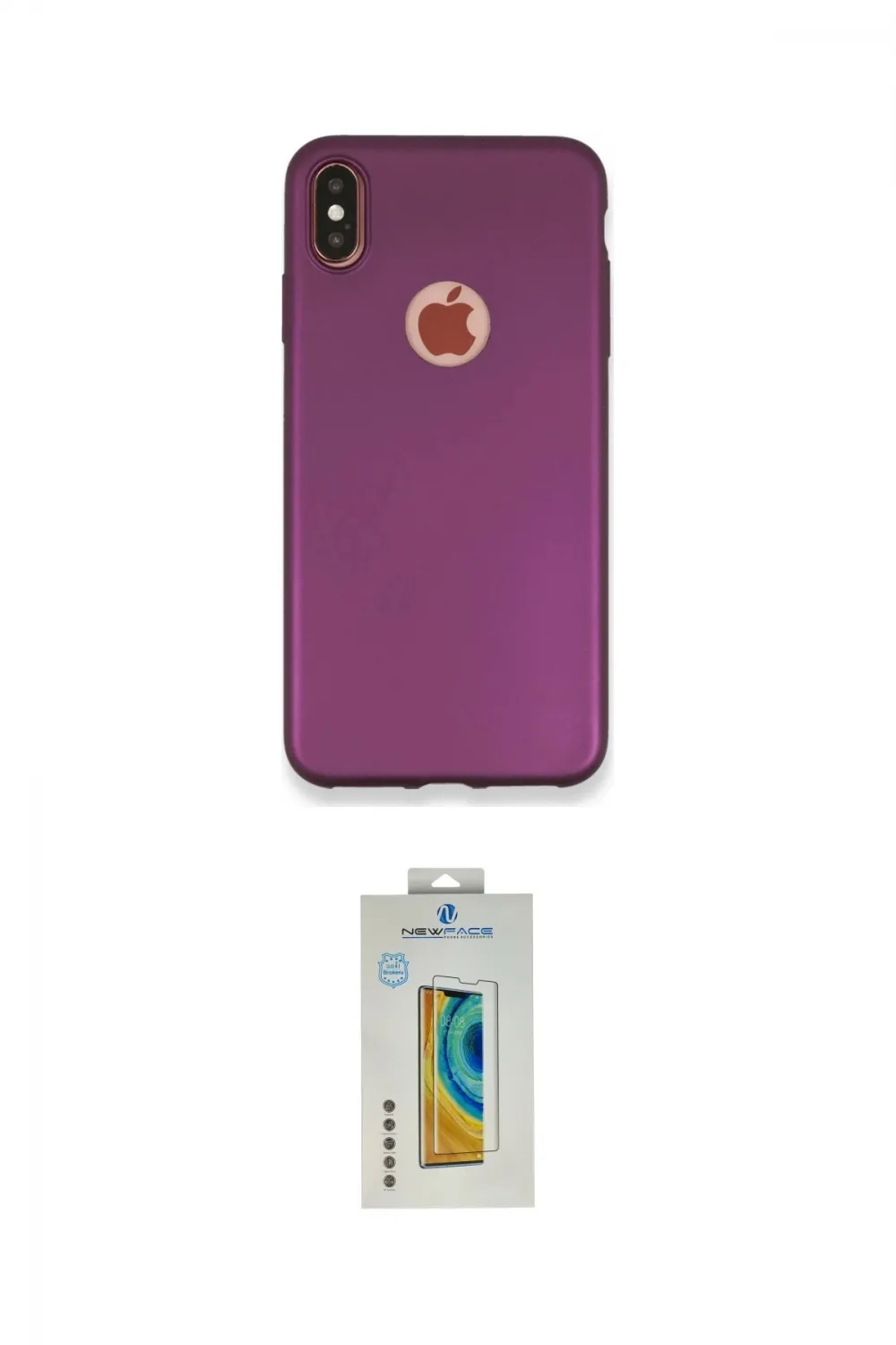 ieg™ iPhone XS Max Kılıf Kozmos Yansıma Özel Seri - Siyah Polymer Nano Ekran Koruyucu