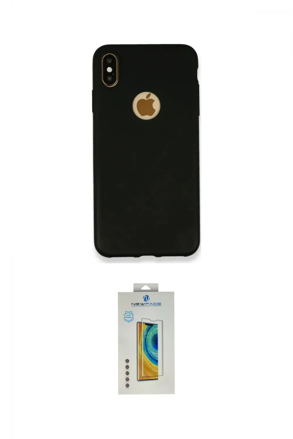 ieg™ iPhone XS Max Kılıf Kozmos Yansıma Özel Seri - Siyah Polymer Nano Ekran Koruyucu