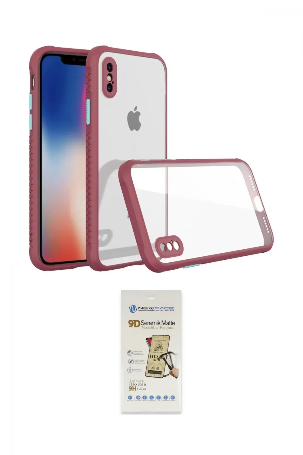 ieg™ iPhone XS Max Kılıf Nova Asil Özel Seri - Siyah Mat Seramik Nano Ekran Koruyucu