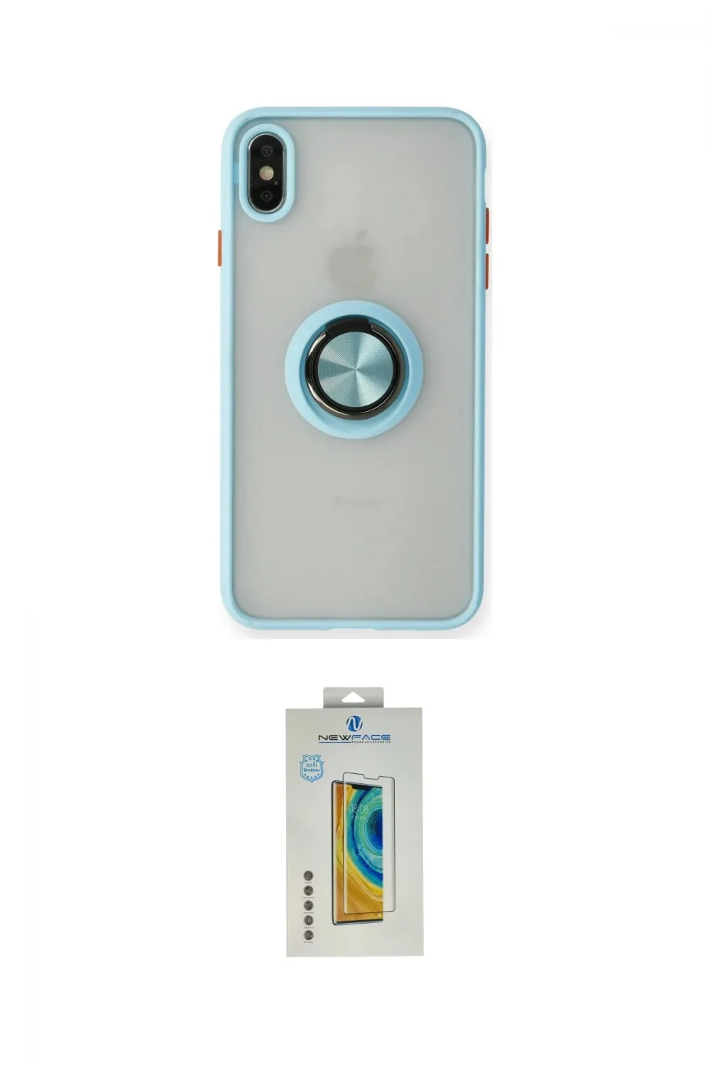 ieg™ iPhone XS Max Kılıf Yörünge Çizgi - Siyah Polymer Nano Ekran Koruyucu