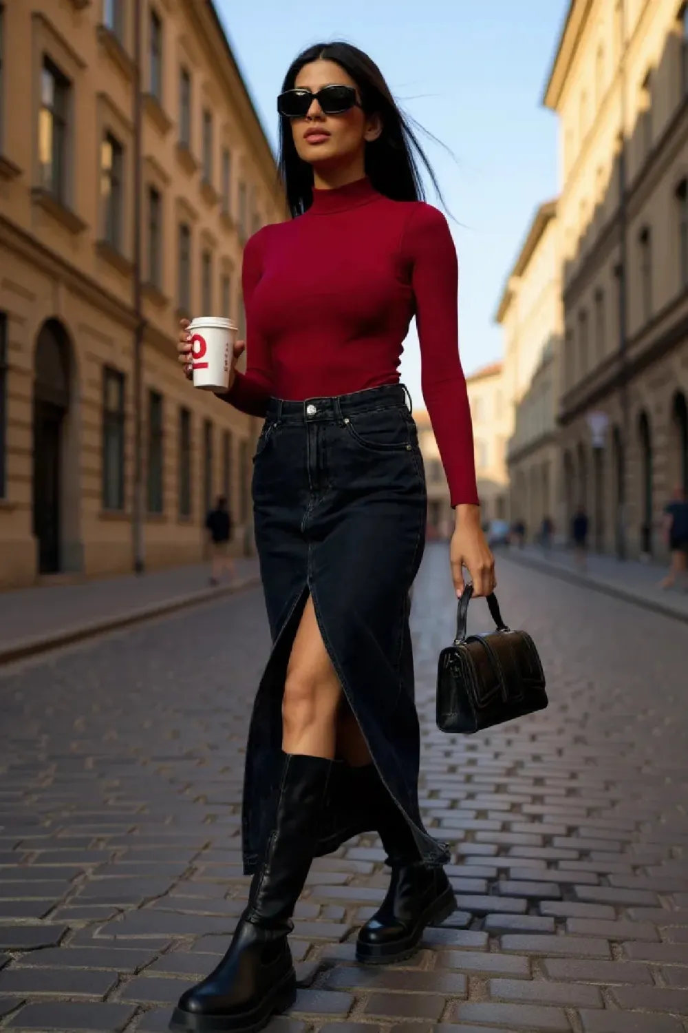 ieg™ Kadın Bordo Kolsuz Balıkçı Yaka Basic Bluz