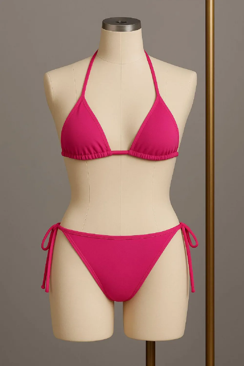 ieg™ Kadın Fuşya Yandan Bağlamalı Bikini Mayo Takımı