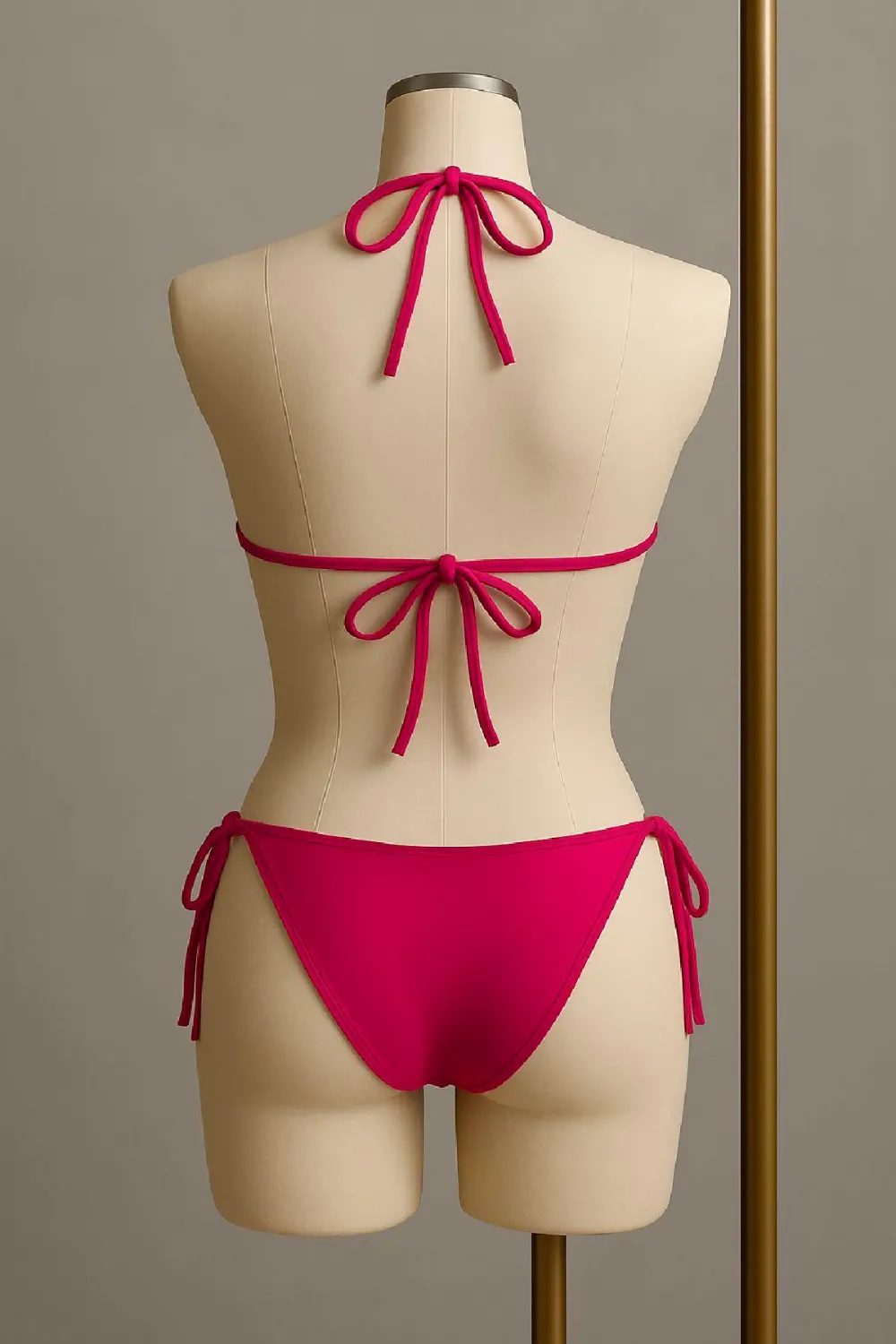 ieg™ Kadın Fuşya Yandan Bağlamalı Bikini Mayo Takımı