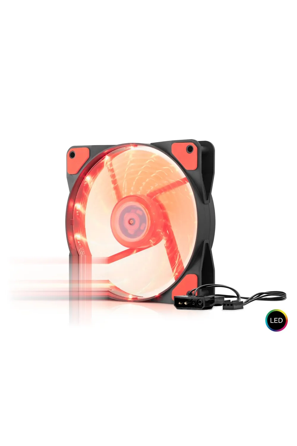 Kasa Fanı Led 12 Cm - Siyah HDX1520