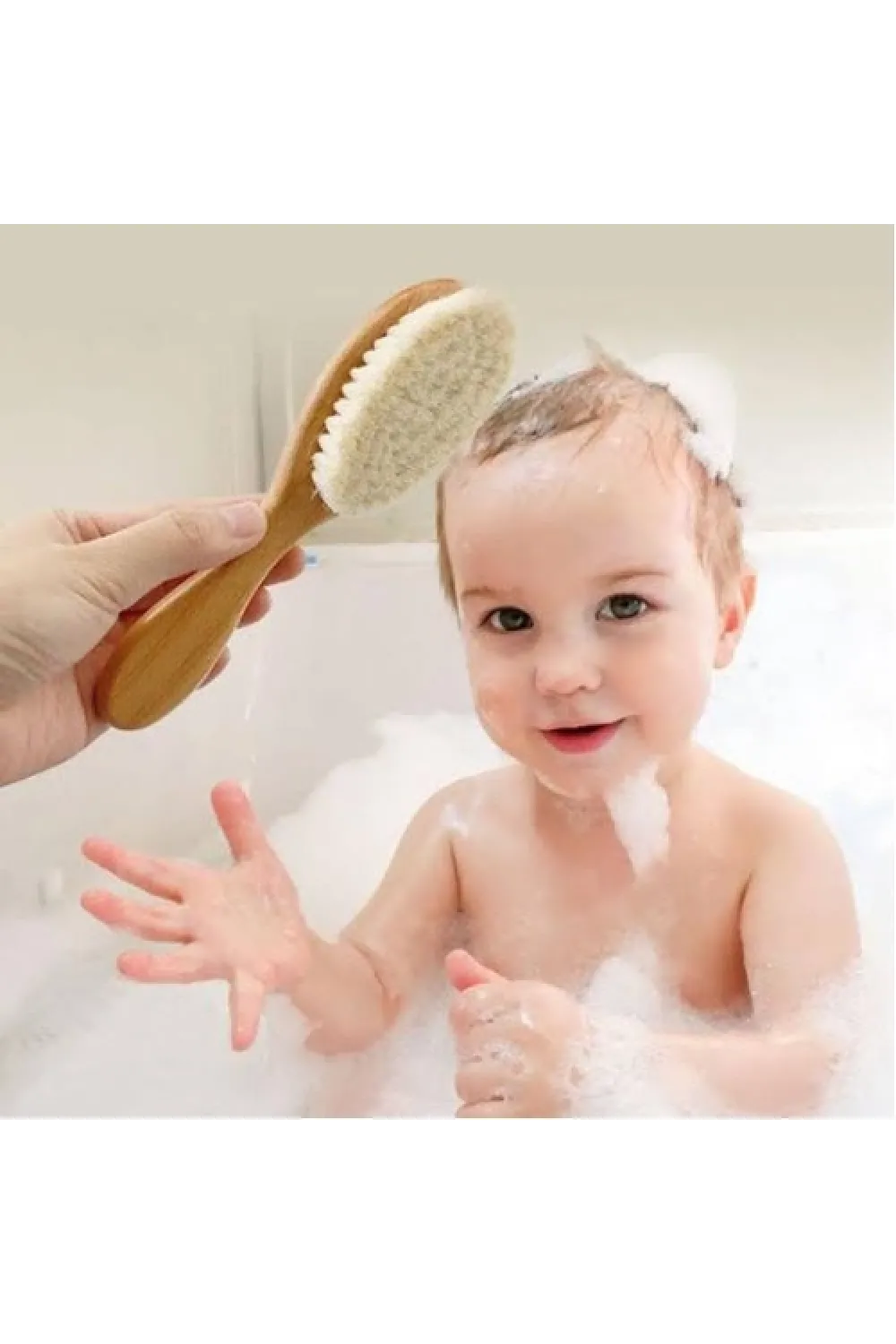 Keçi Kılı Organik Bebek Banyo Tarağı