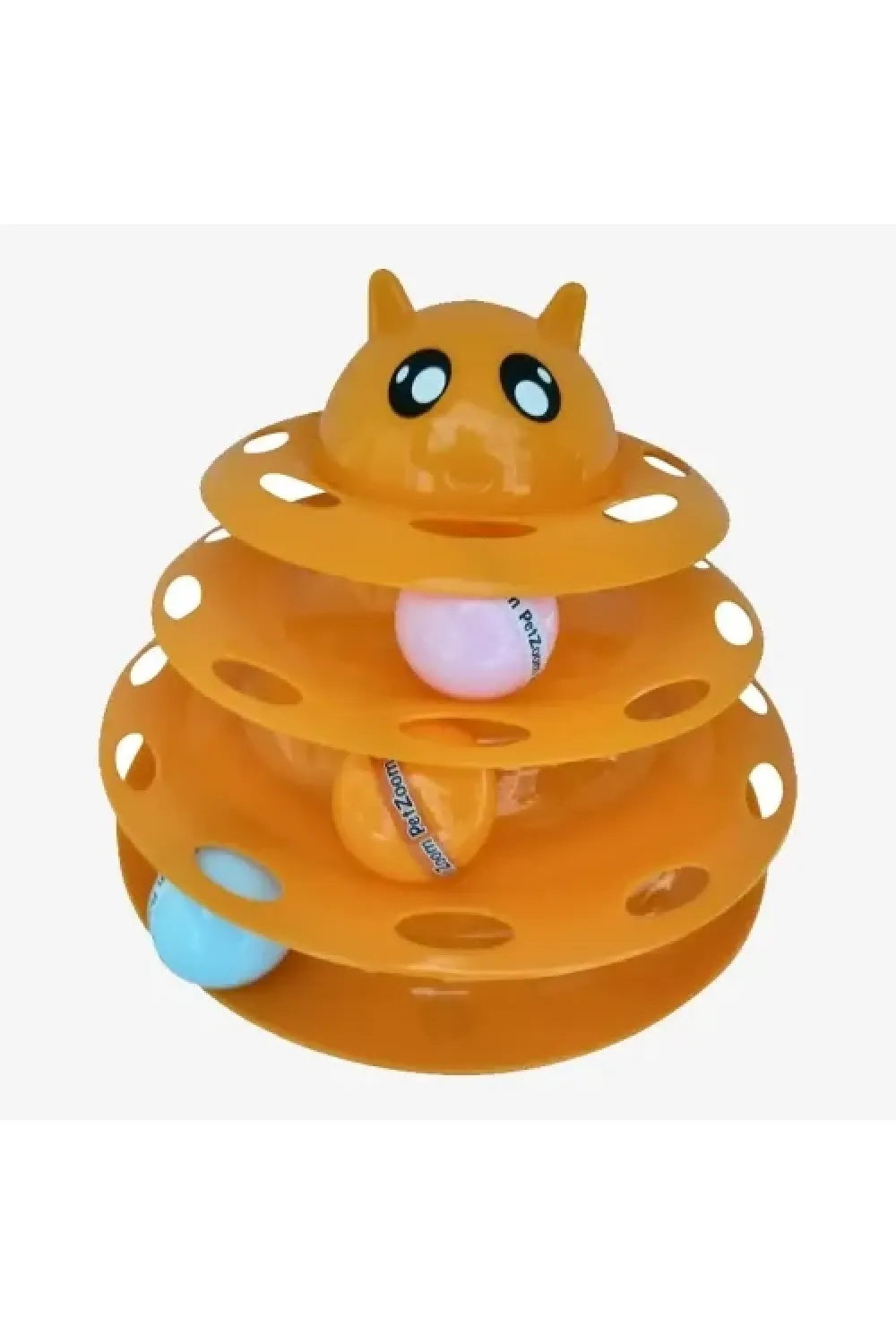 Kedi Başlıklı 3 Katlı Kedi Oyuncağı