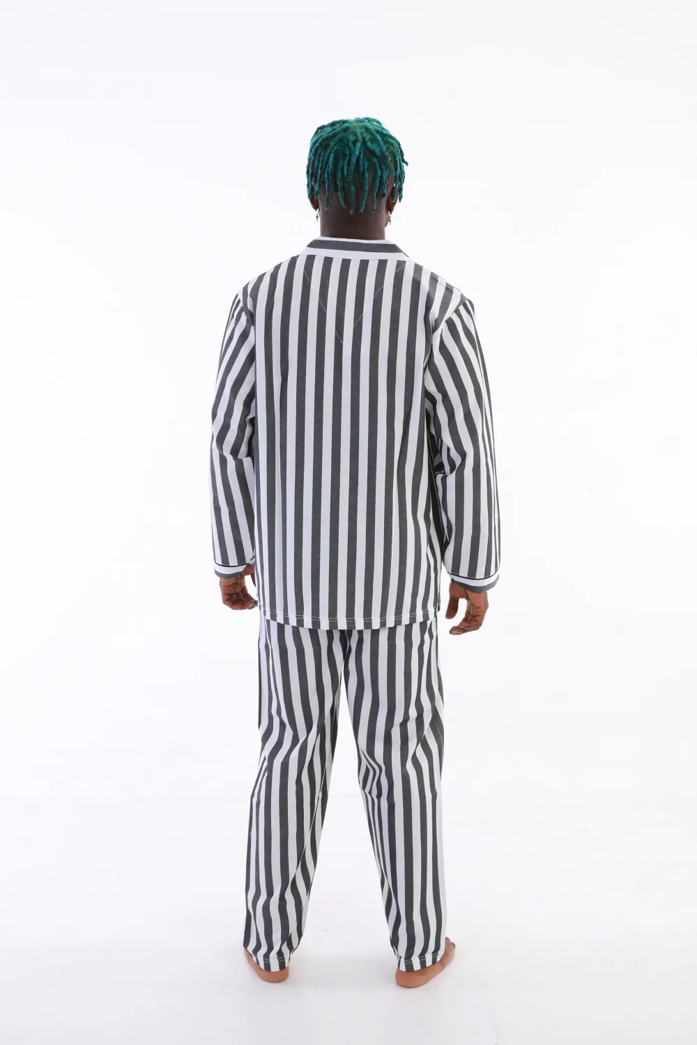 ieg™  4007 Uzun Kol Çizgili Gaffur Erkek Pijama Takım