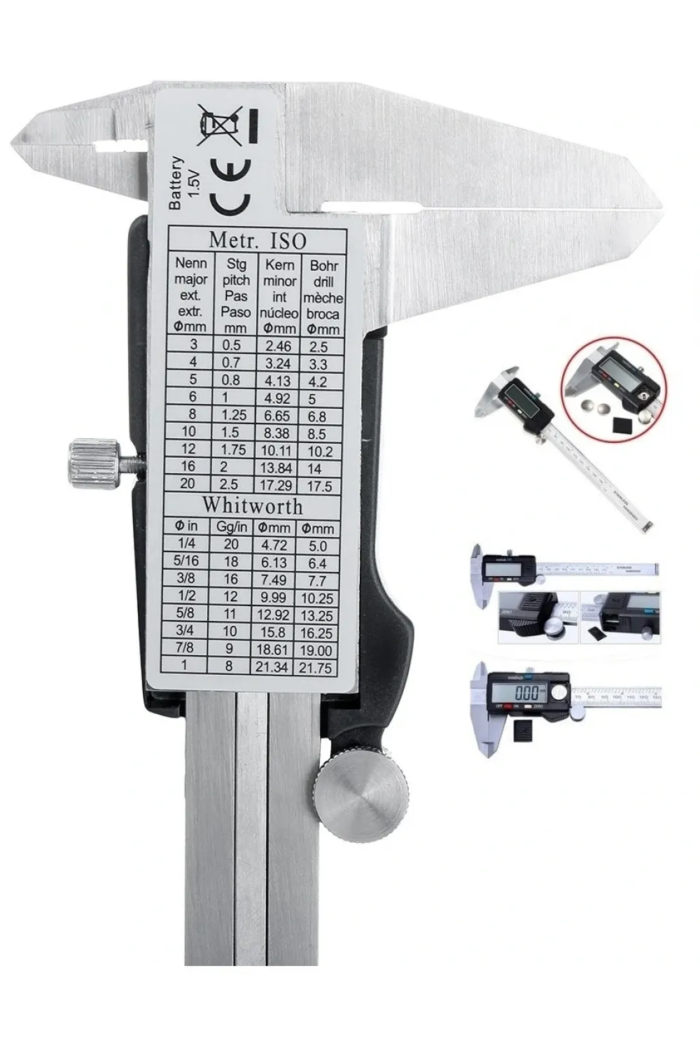 ieg™ Kumpas - Dijital Kumpas 0,01 Mm - 150mm 6inc
