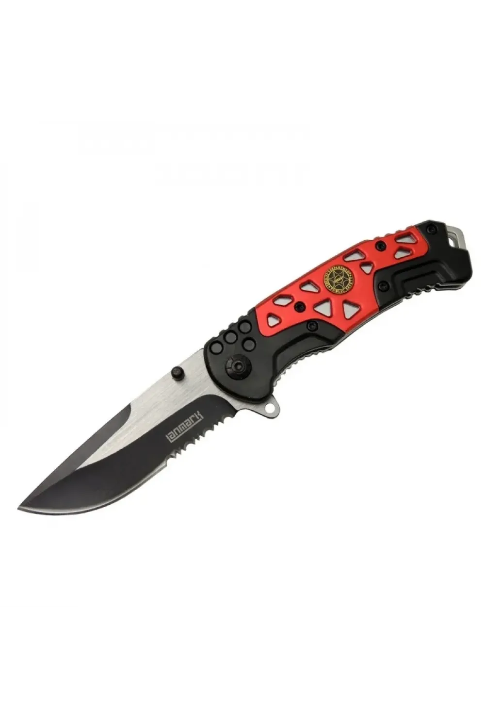 ieg™ Lanmark MX10B Kırmızı Testereli Outdoor Çakı 21 cm - Otomatik, Perçinli