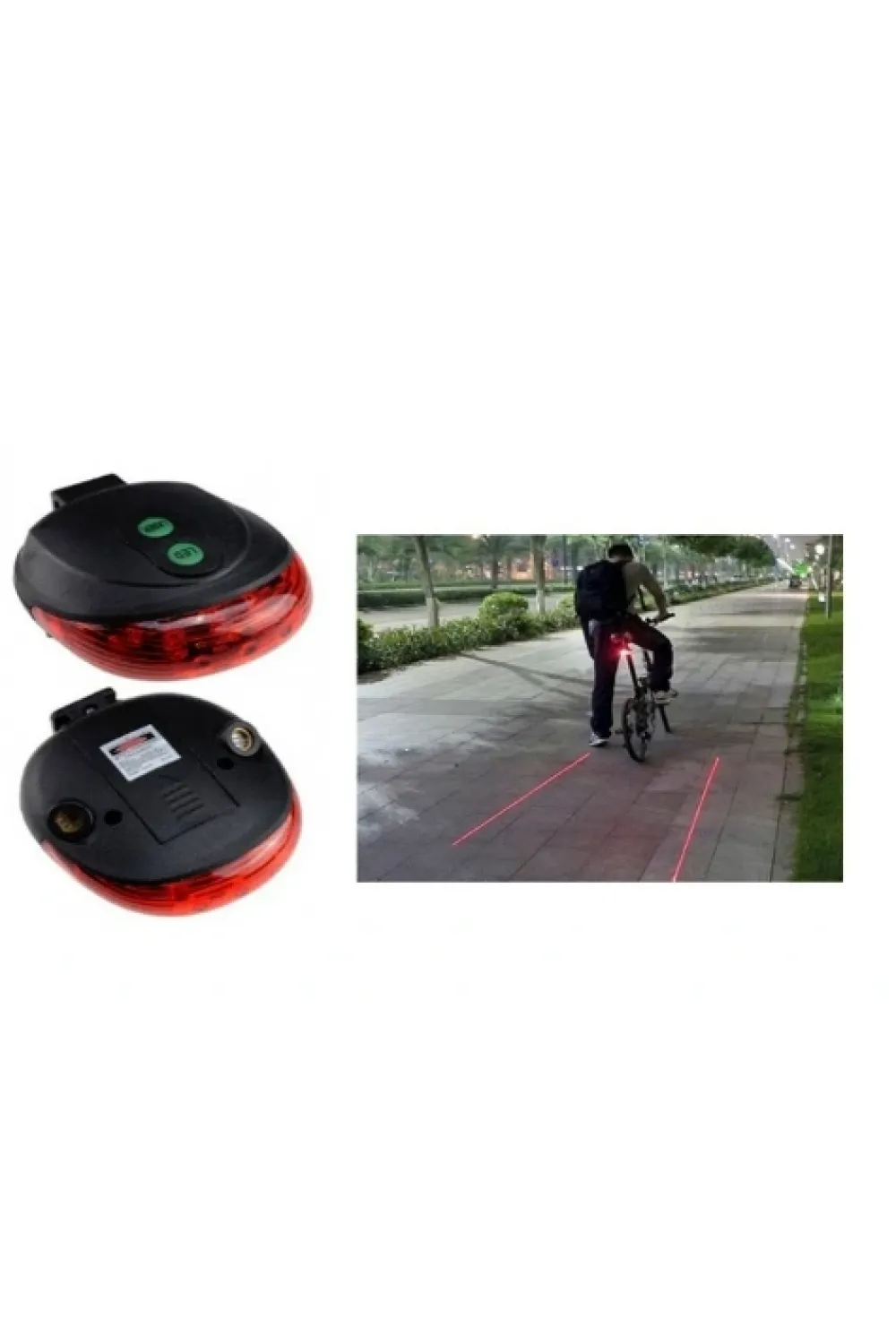 ieg™ Lazer Güvenlik Şeritli Bisiklet Stop Lambası