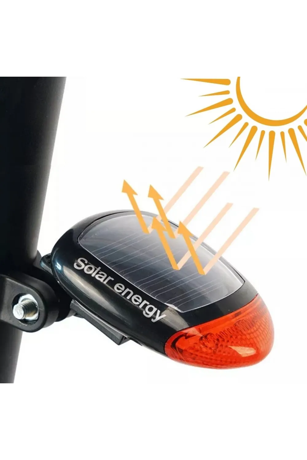 LED Güneş Enerjisi ile Şarj Edilebilir Bisiklet Kuyruk Lambası Solar Bisiklet Lambası