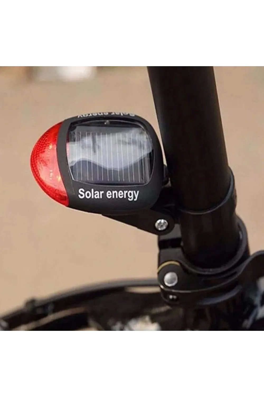 LED Güneş Enerjisi ile Şarj Edilebilir Bisiklet Kuyruk Lambası Solar Bisiklet Lambası