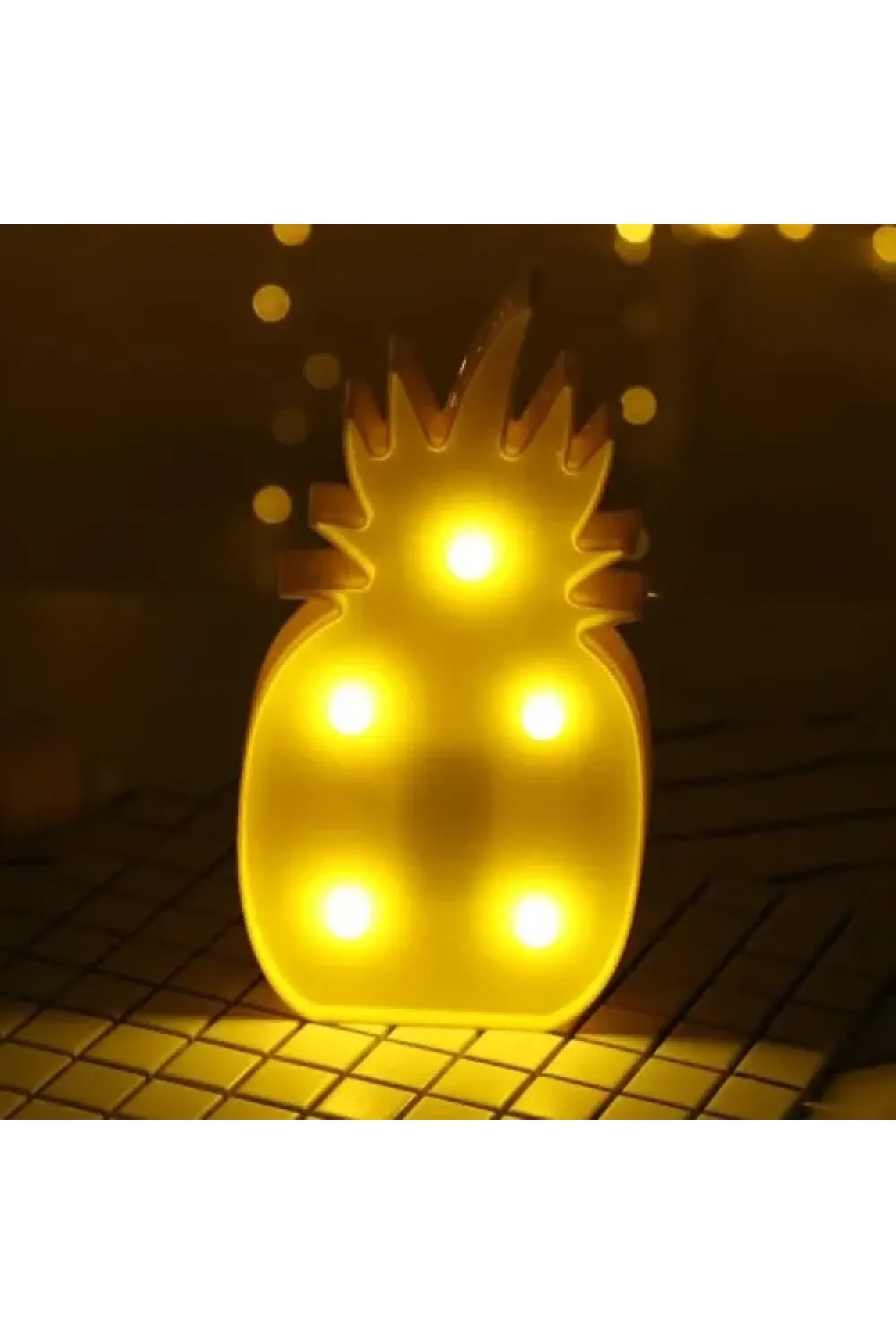 Led Işıklı Ananas Gece Lambası