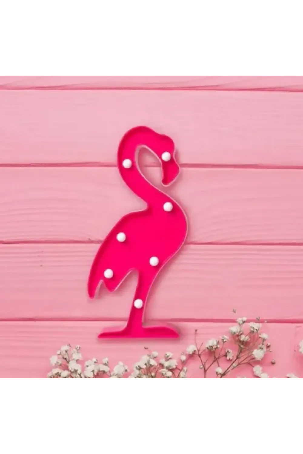 Led Işıklı Flamingo Gece Lambası