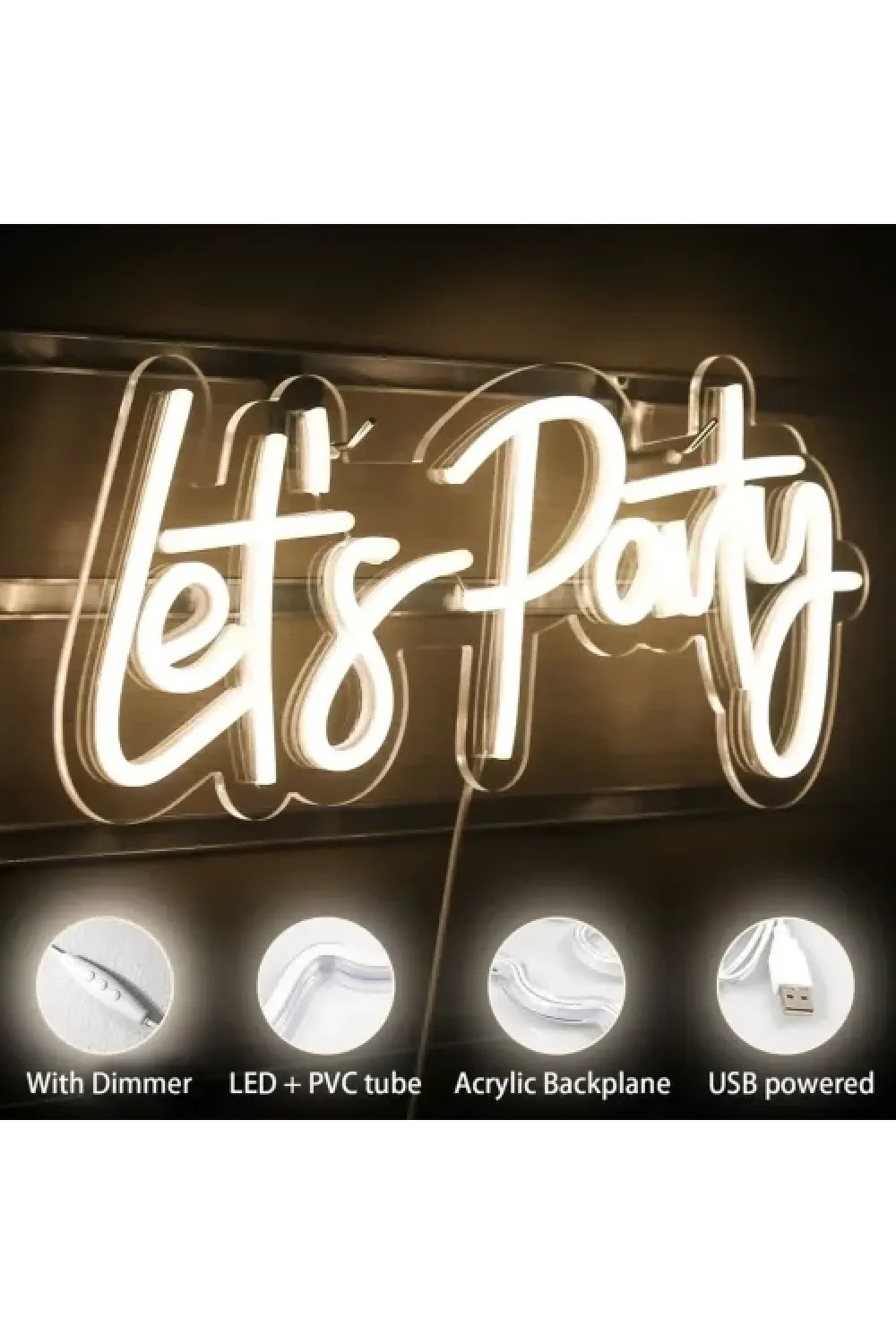Lets Party Neon Led Tabela