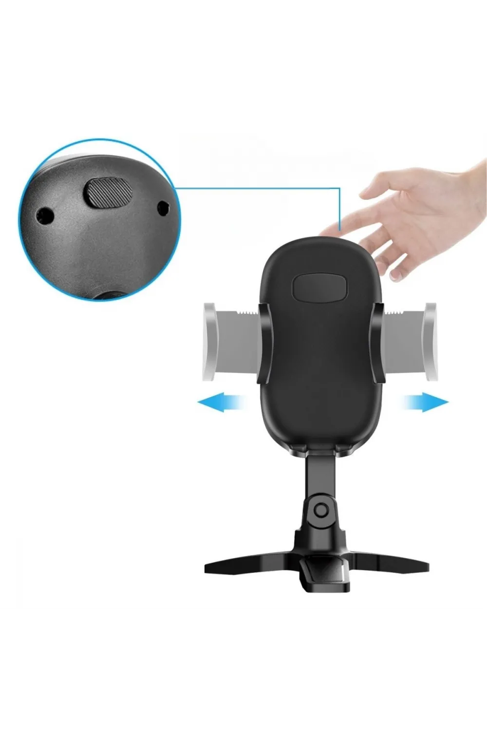 Masaüstü Telefon Standı 360 Derece Dönebilen Başlıklı Ayaklı Telefon Tripodu