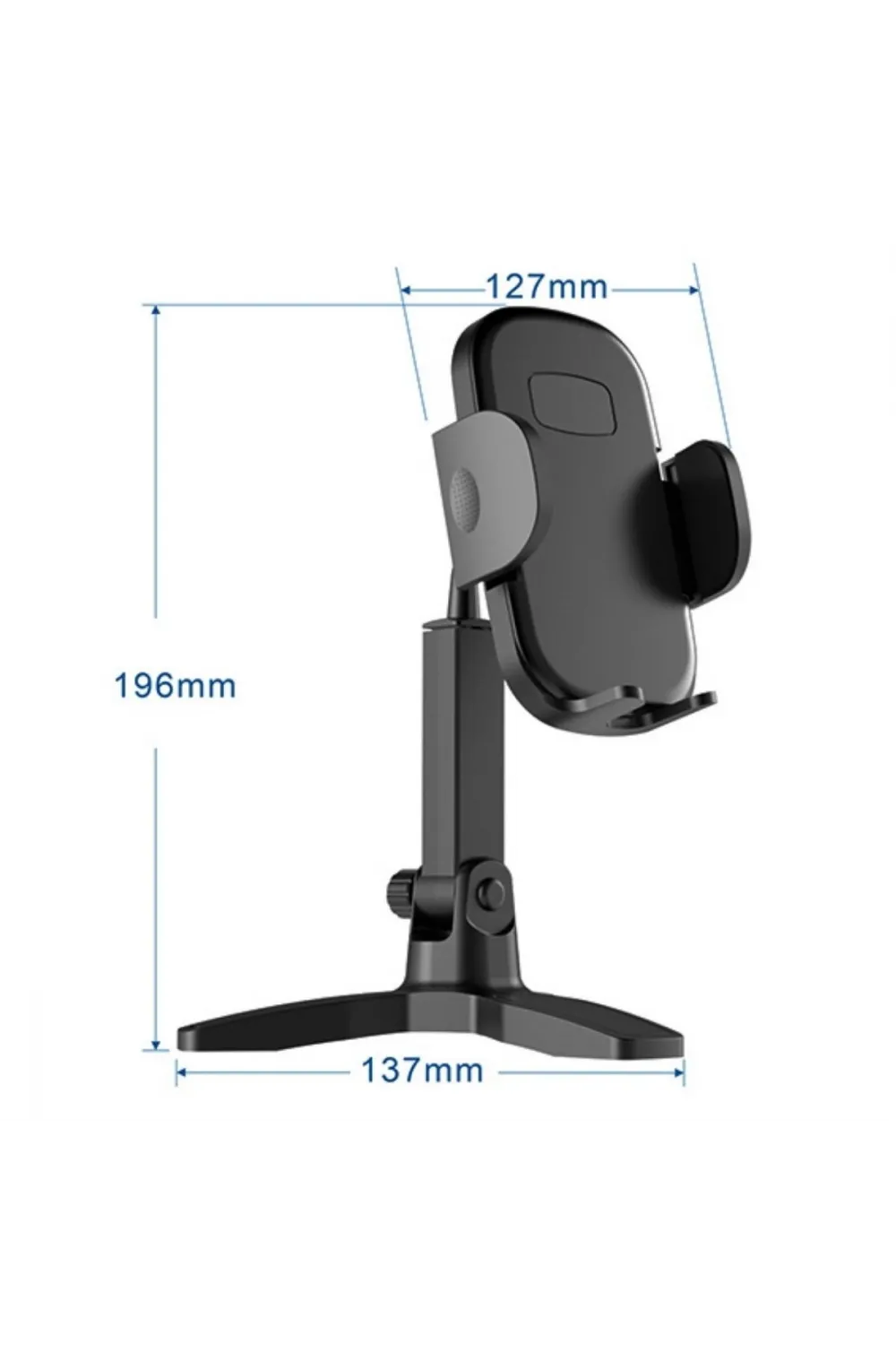 Masaüstü Telefon Standı 360 Derece Dönebilen Başlıklı Ayaklı Telefon Tripodu